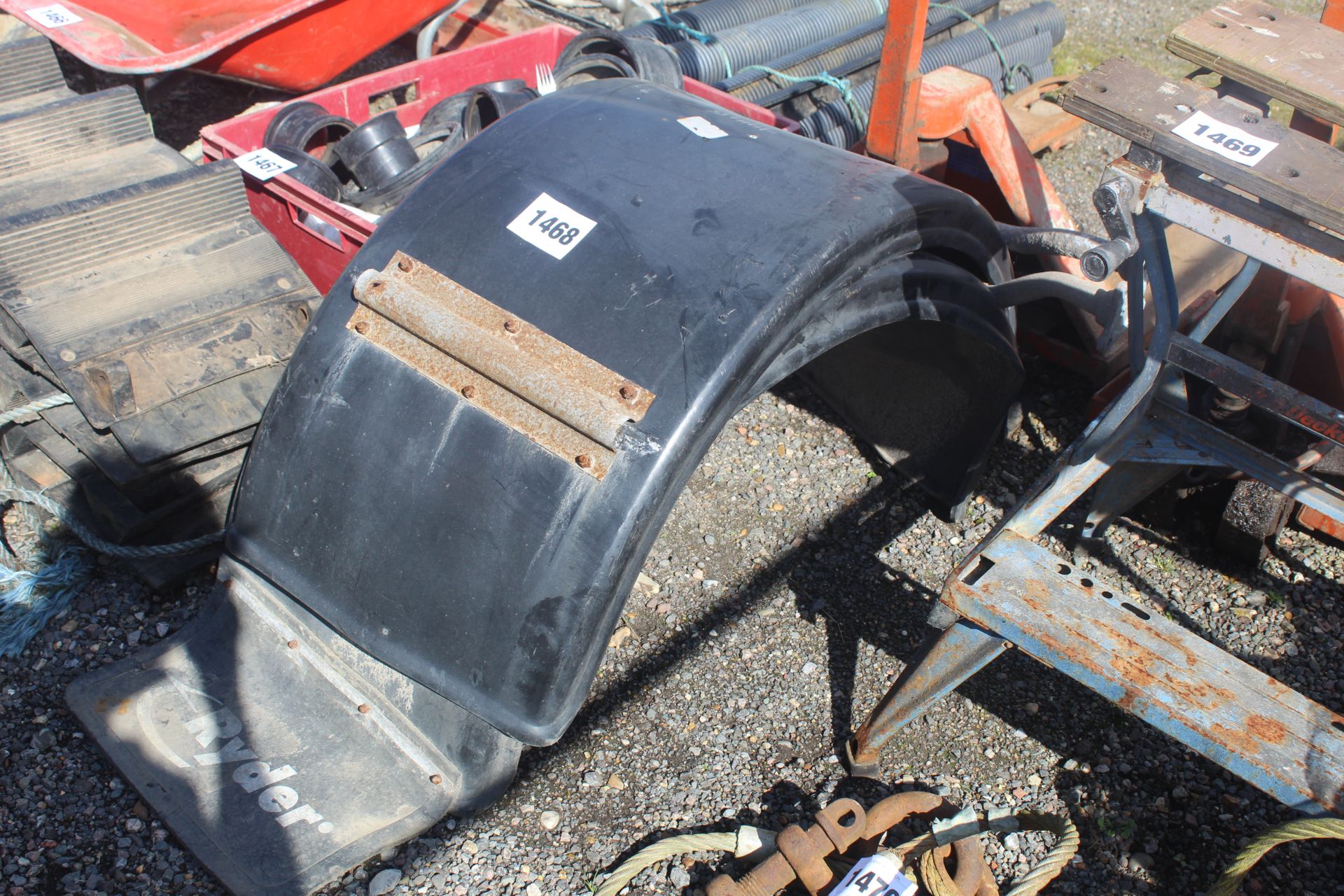 Pair of lorry/ trailer mudguards. V