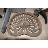 Bomford cast iron seat. V