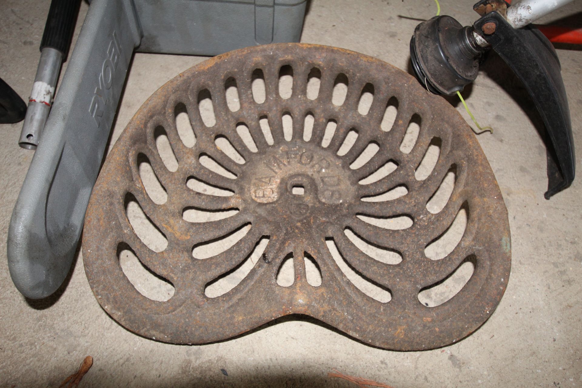 Bomford cast iron seat. V