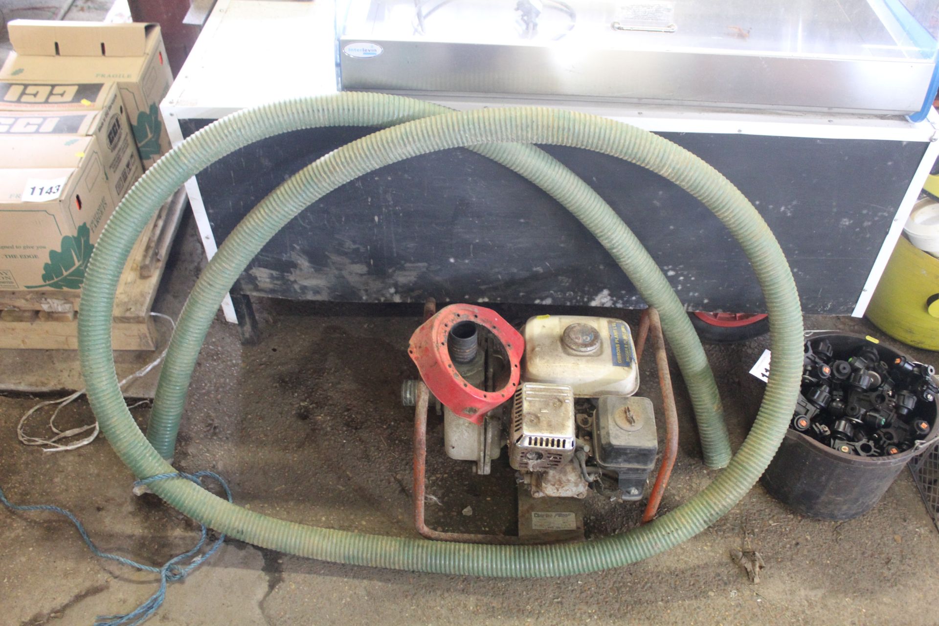 Petrol water pump. For spares or repair. V
