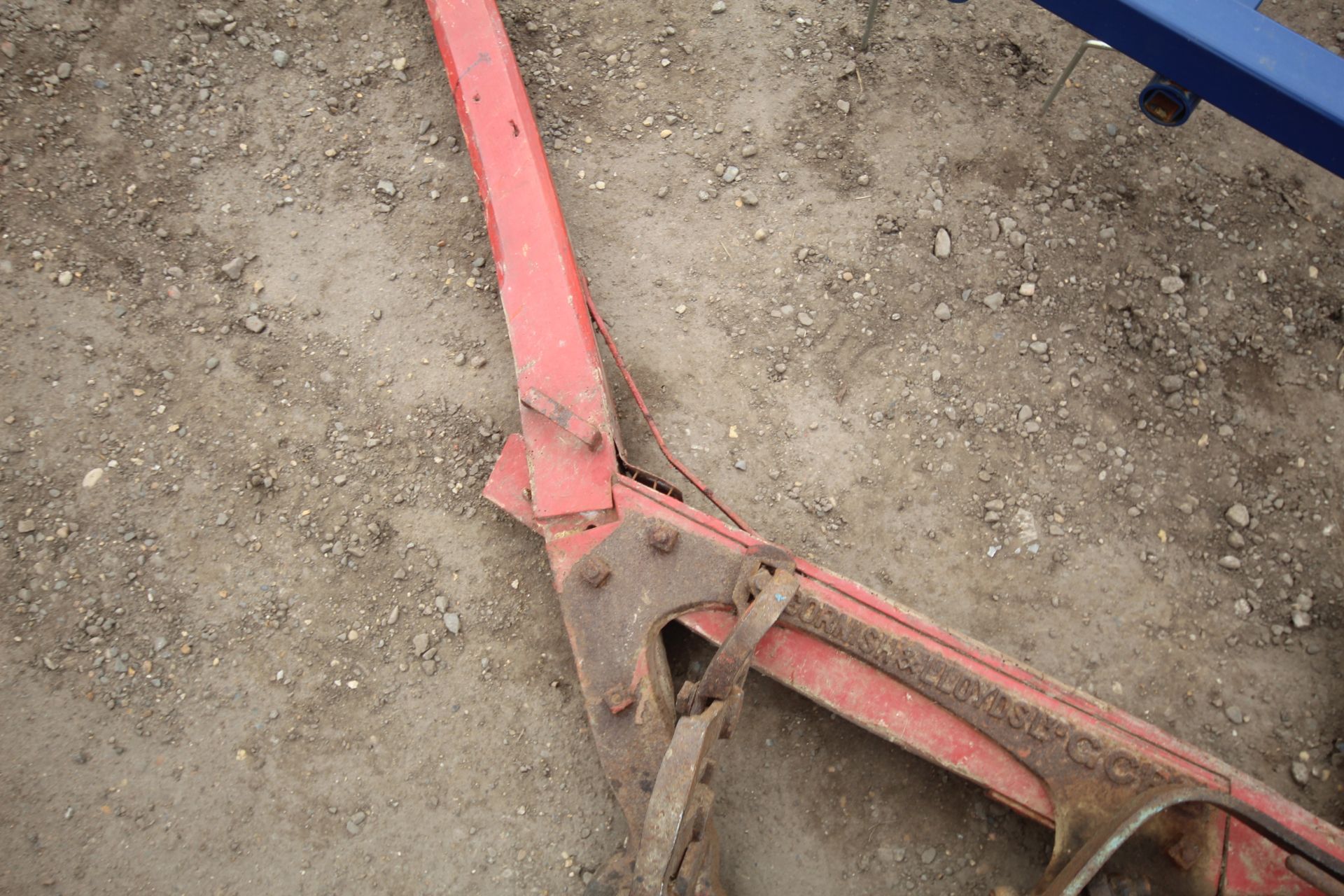 Cornish and Lloyds wooden beam horse drawn plough - Image 5 of 6