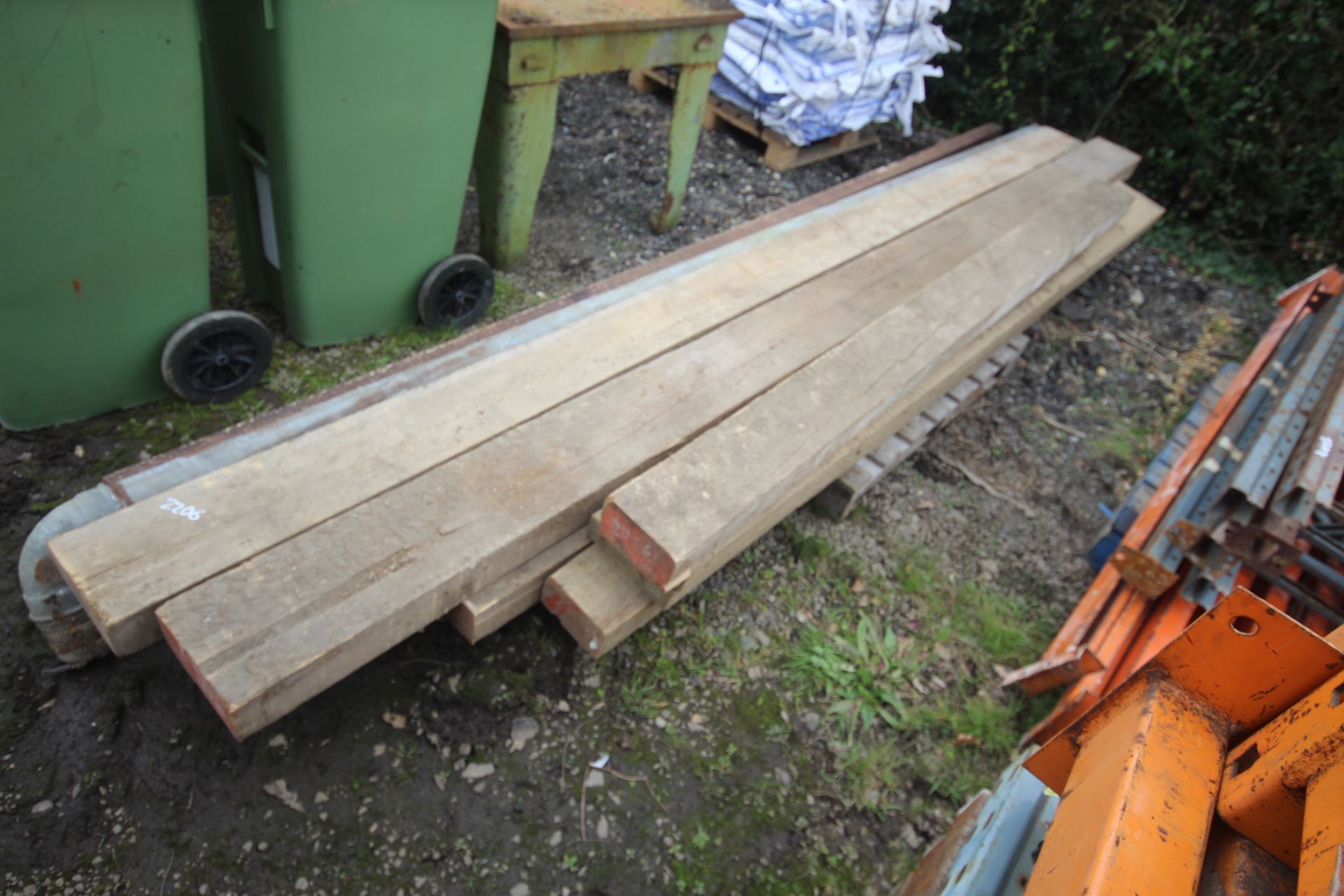 Quantity of large timber. V