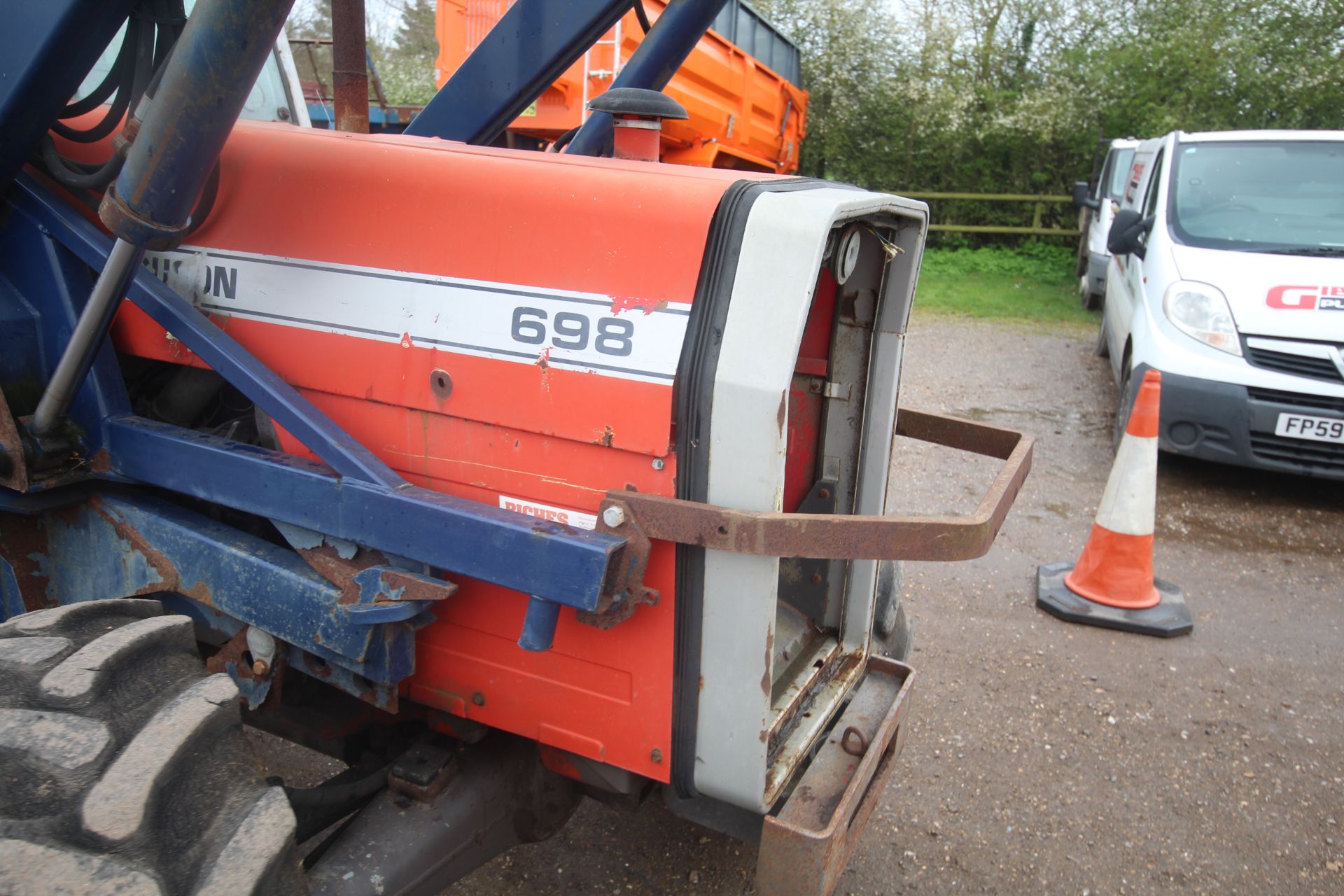 Massey Ferguson 698 4WD tractor. Registration DVF 568Y. Date of first registration 04/01/1983. 6,591 - Image 42 of 58