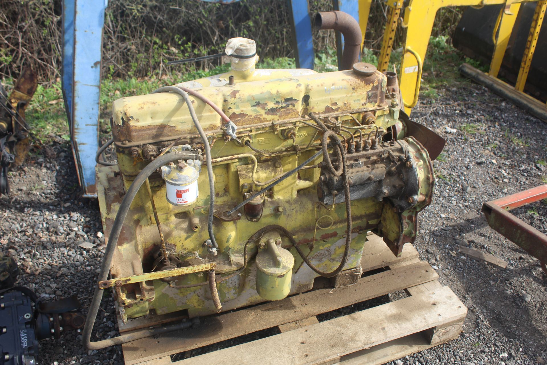** Online video available ** Ford 6cyl engine. Vendor reports running recently.