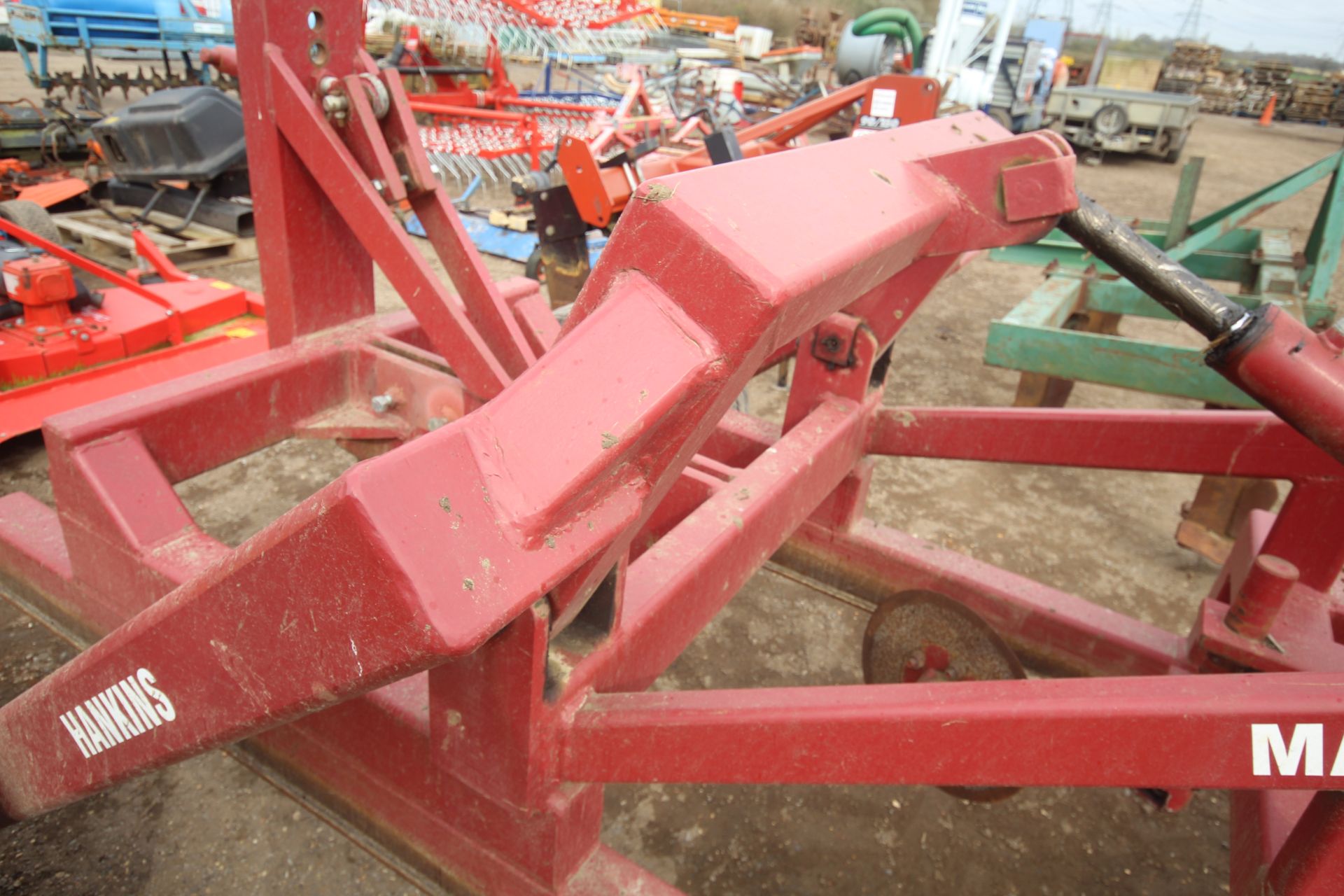 Hankins Maidwell Moler trailed single leg mole plough (no leg). Serial number 17411. V - Image 9 of 24