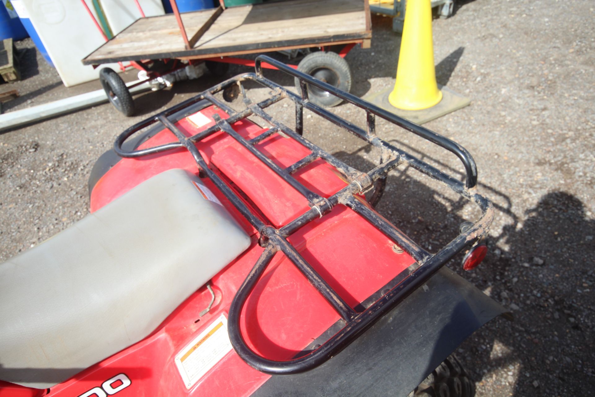 Honda Big Red 300 2WD quad bike. 1992. Owned from new. Key held. V - Bild 16 aus 24