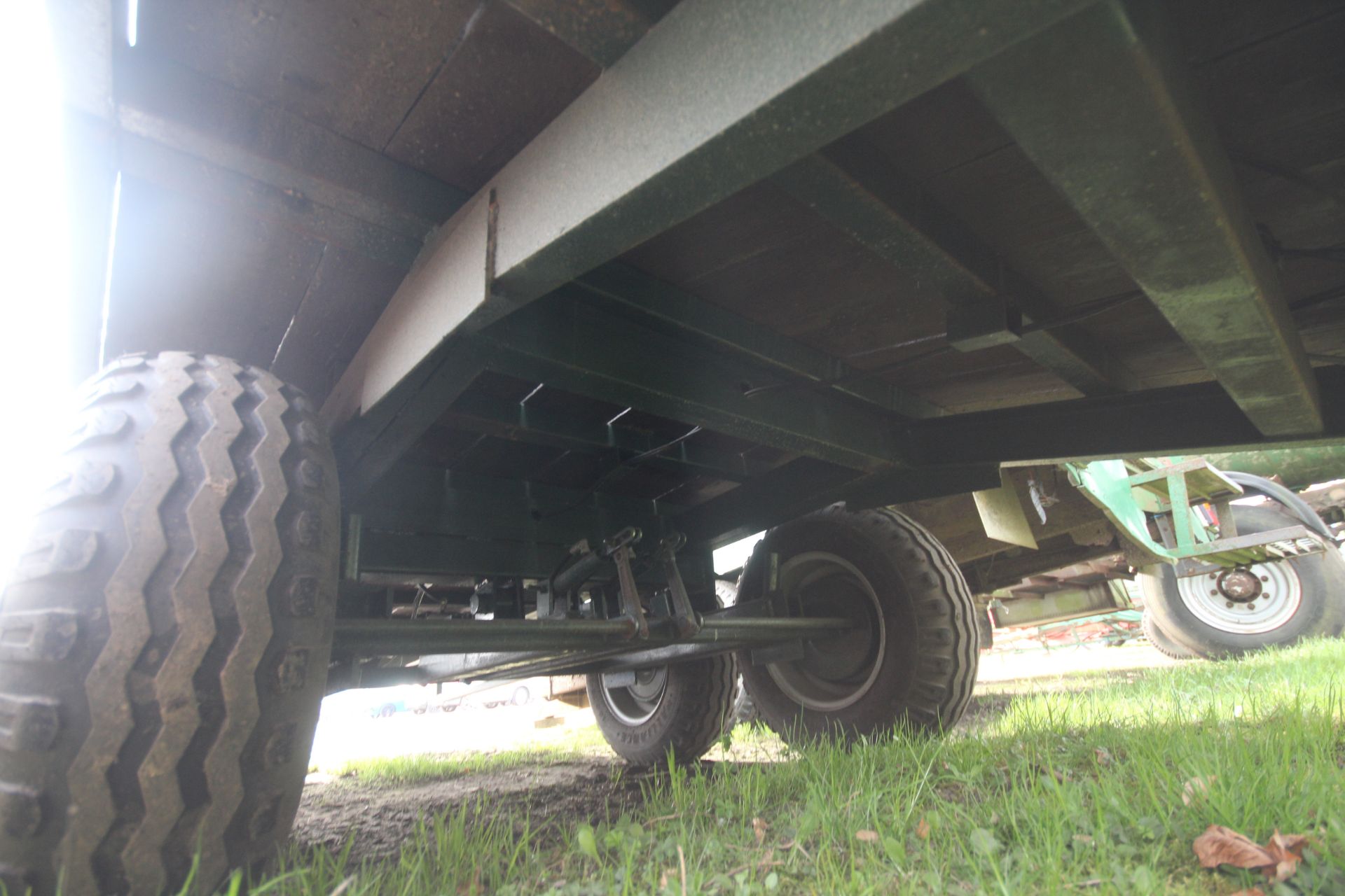 16ft twin axle engineer-built beaver tail low loader. With cheese wedge, ramps, oil brakes and - Image 16 of 20