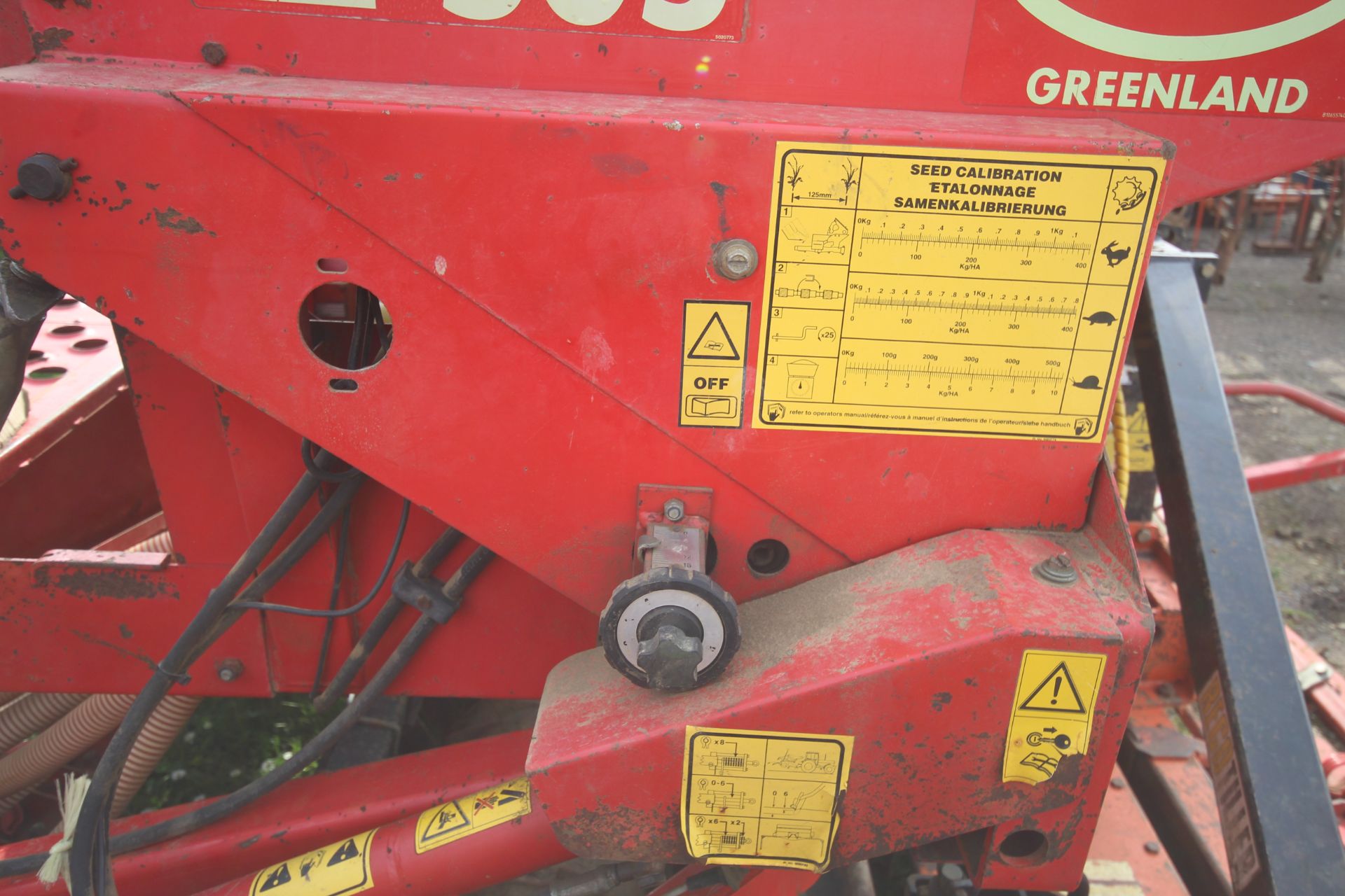 Maschio 4m power harrow. With packer. Piggybacked with Vicon LZ505 Suffolk coulter drill. 1995. With - Image 44 of 52