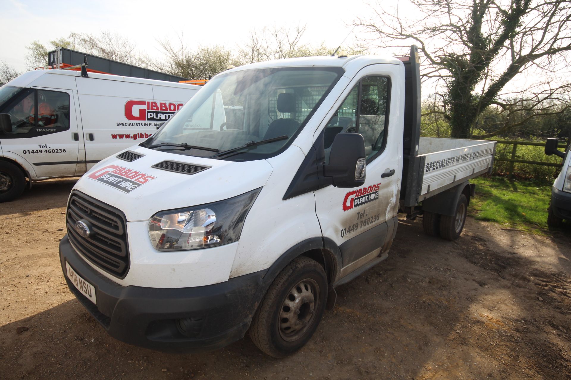 Ford Transit 350 2L diesel manual drop-side tipper. Registration AY18 NSU. Date of first - Image 4 of 64