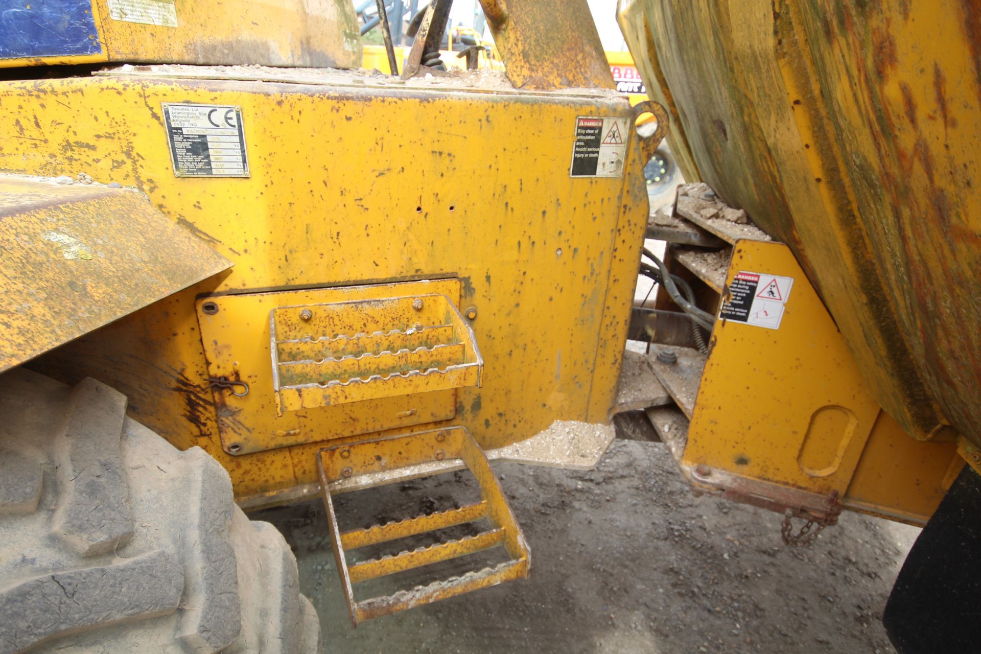 Thwaites 9T 4WD dumper. 2005. Unknown hours. Serial number SLCM39022507A6719. 500/60-22.5 wheel - Image 10 of 32
