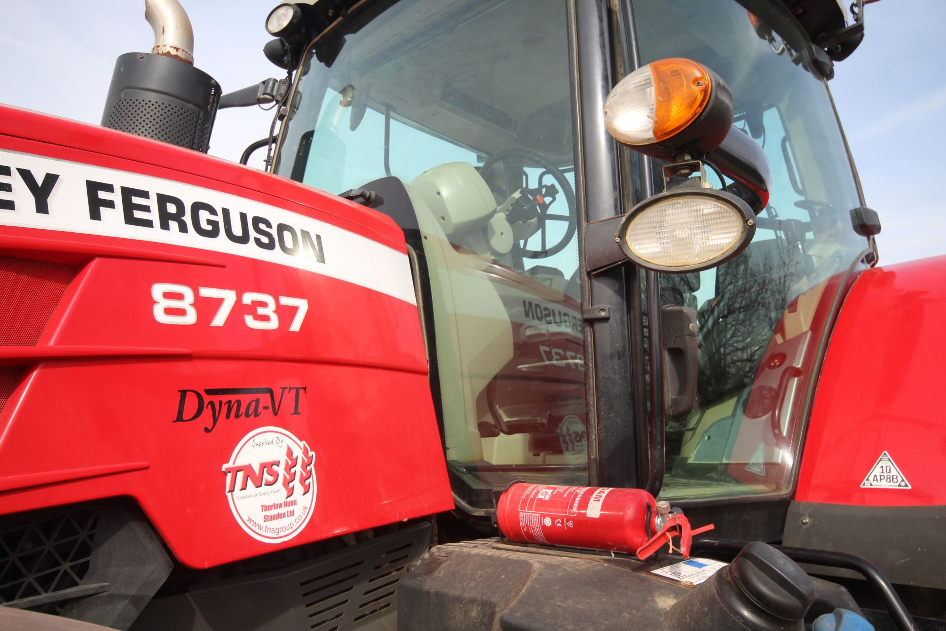 Massey Ferguson 8737 4WD tractor. Registration AY17 AVG. Date of first registration 14/03/2017. 4, - Image 62 of 104