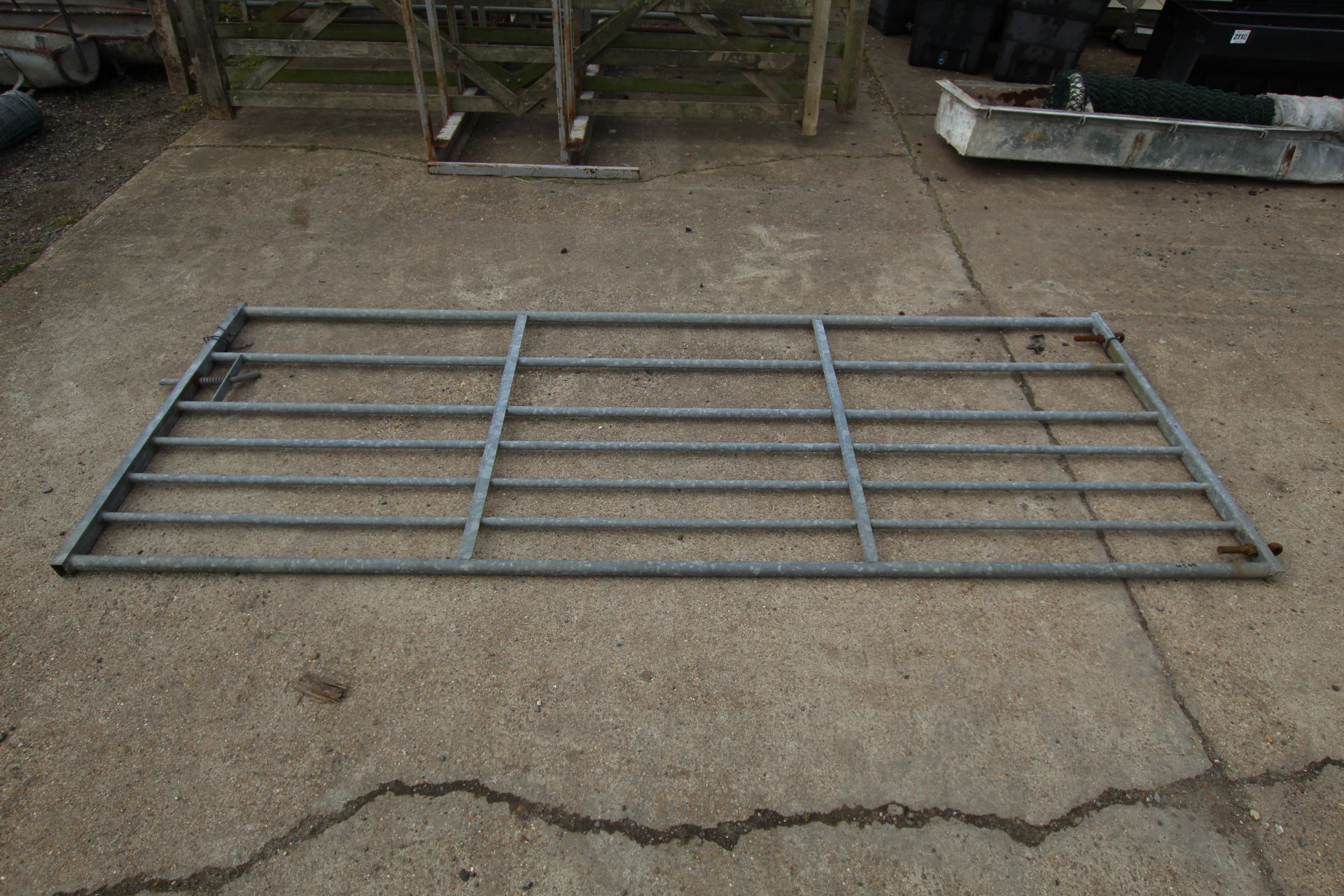 10ft galvanised gate.