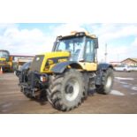 JCB Fastrac 3185 Autoshift 4WD tractor. Registration X642 AHT. Date of first registration 04/09/