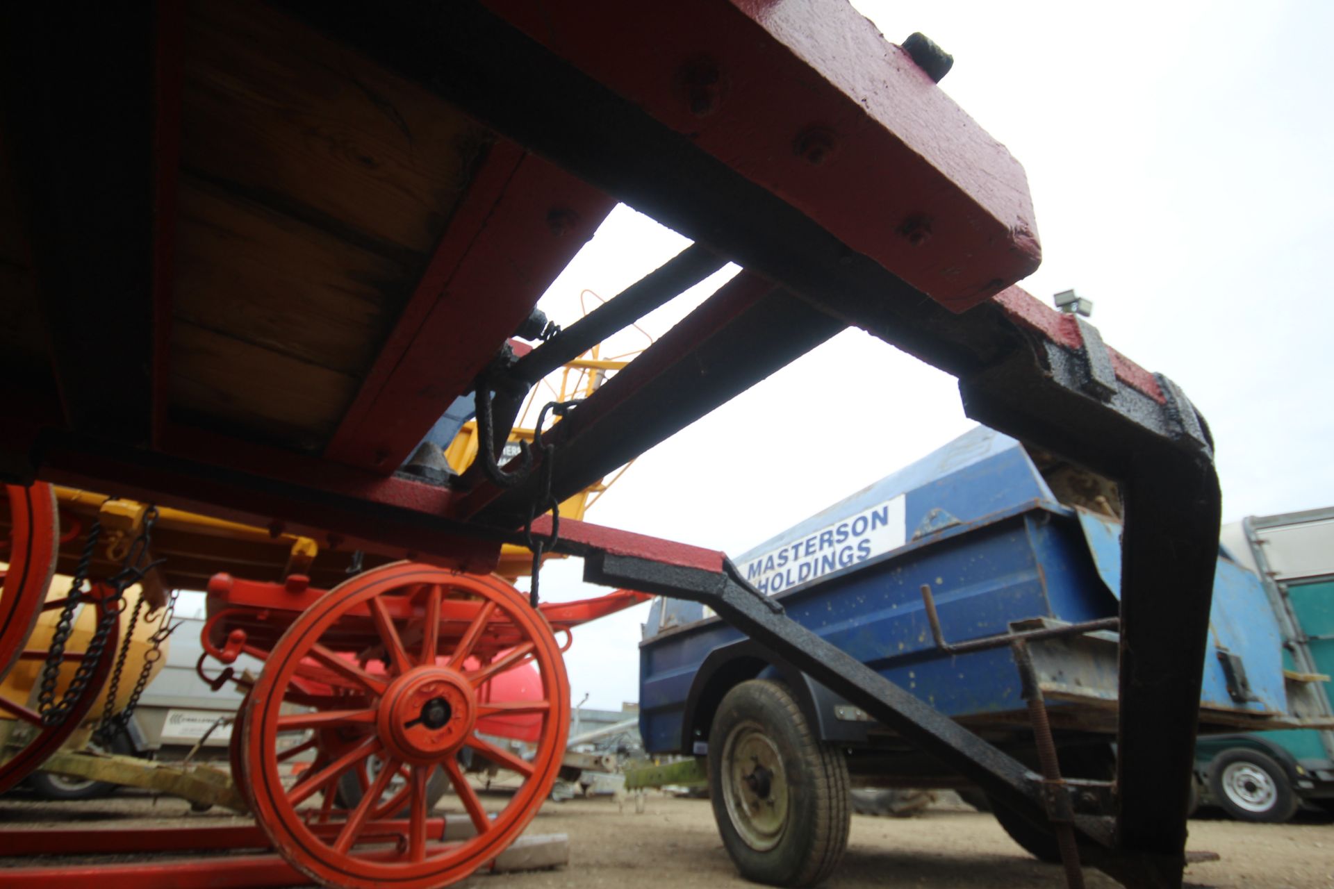 Tumbrel. With tractor drawbar. - Image 15 of 30