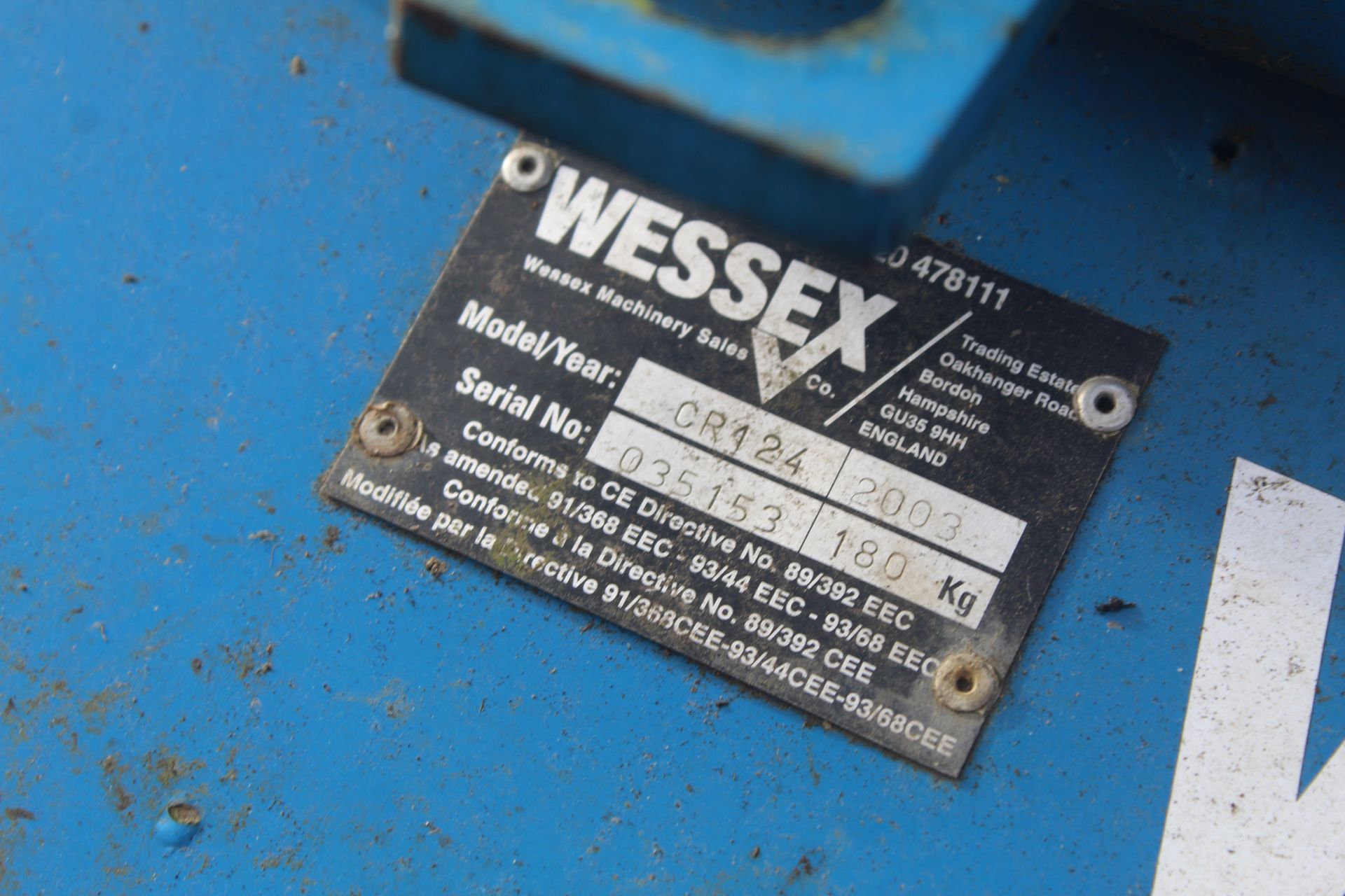 Wessex 4ft finishing mower. - Image 10 of 10