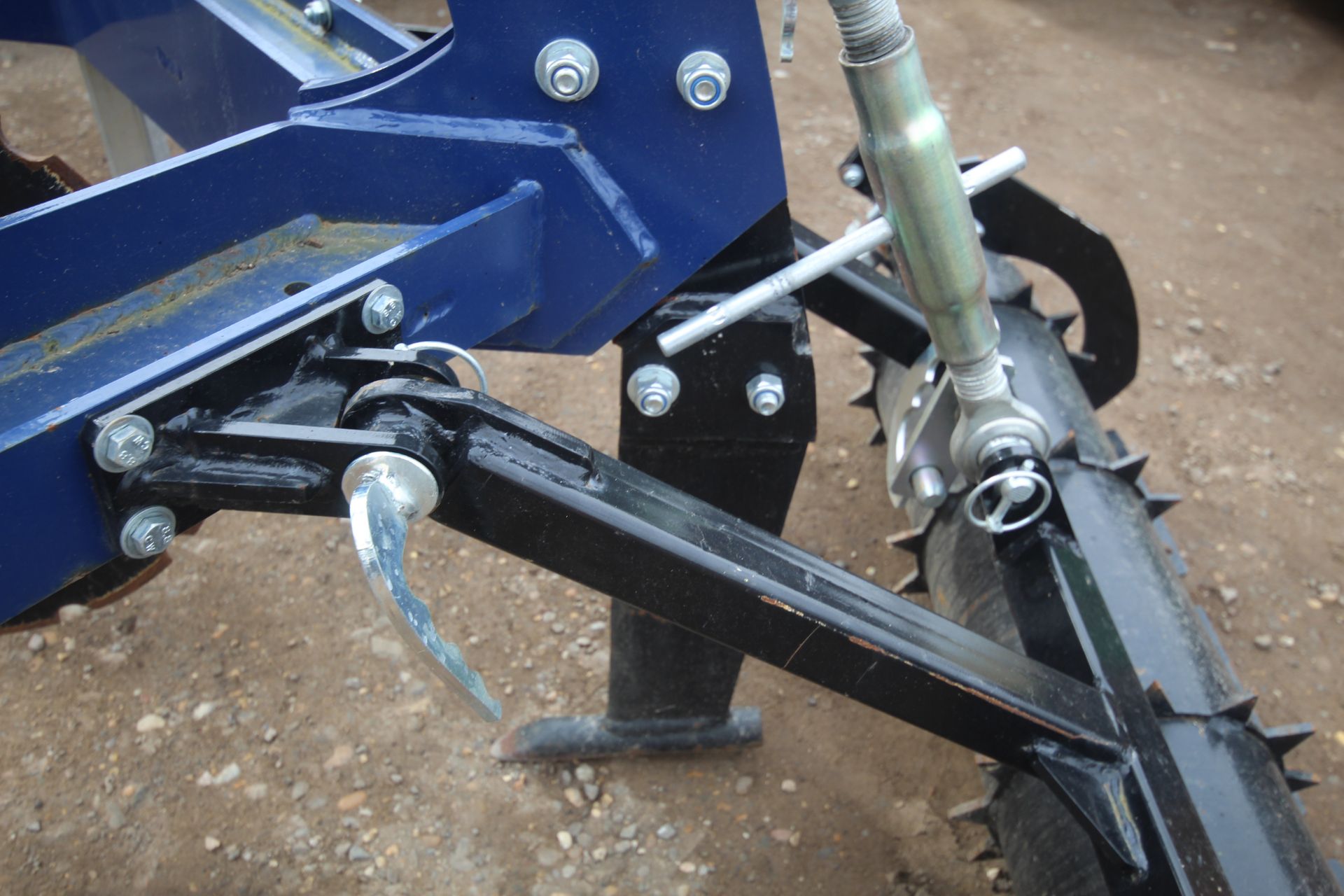 Single leg mole plough for compact tractor. With crumbler. Paperwork held. - Image 8 of 11