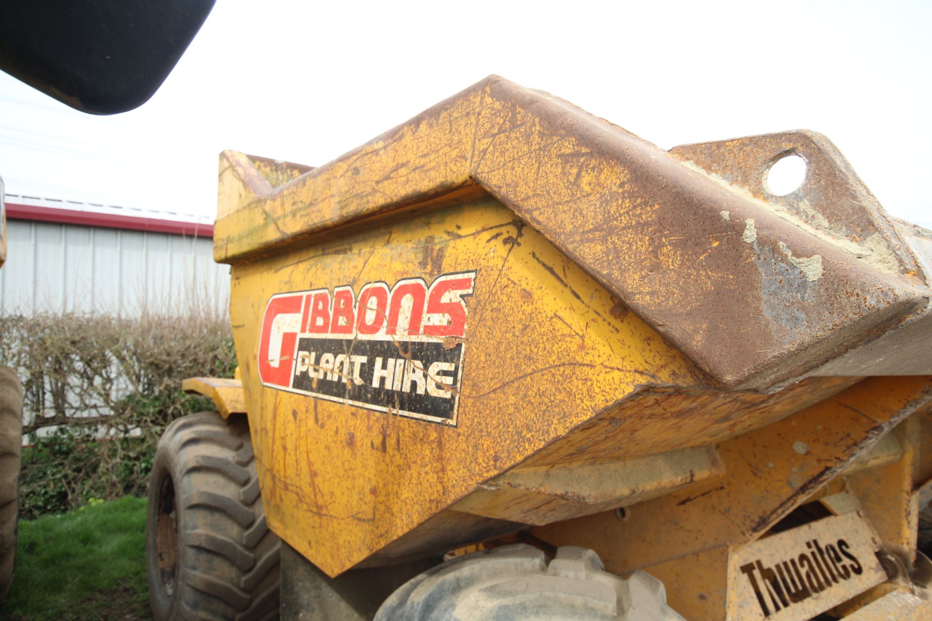 Thwaites 9T 4WD dumper. 2005. Unknown hours. Serial number SLCM39022507A6719. 500/60-22.5 wheel - Image 7 of 32
