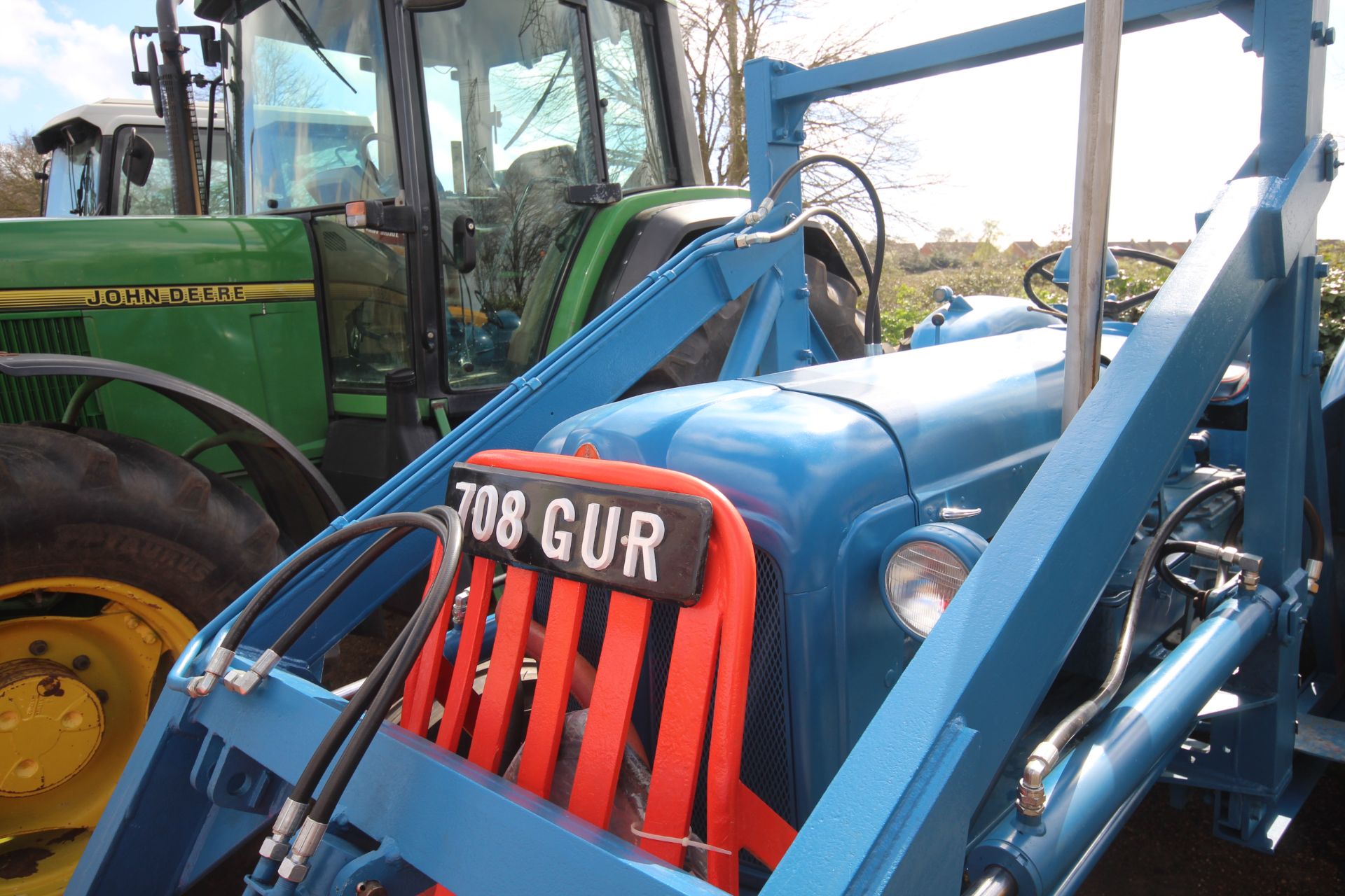 Fordson Power Major 2WD tractor. Registration 708 GUR (no paperwork). 12.4-36 rear wheels and - Image 11 of 54