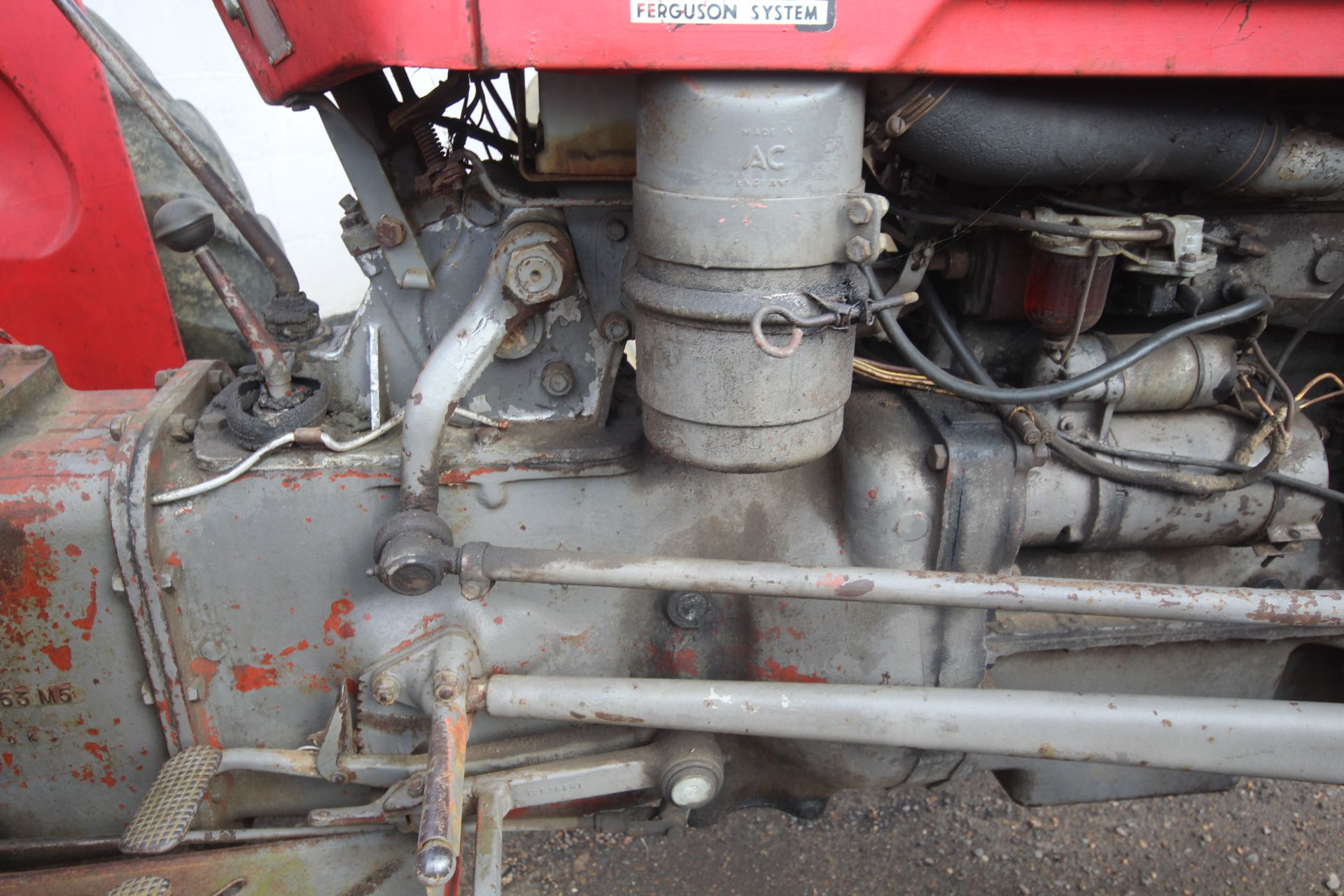 Massey Ferguson 35X 2WD tractor. 1963. Serial number SNMY313859. 11-28 rear wheels and tyres. - Image 32 of 43