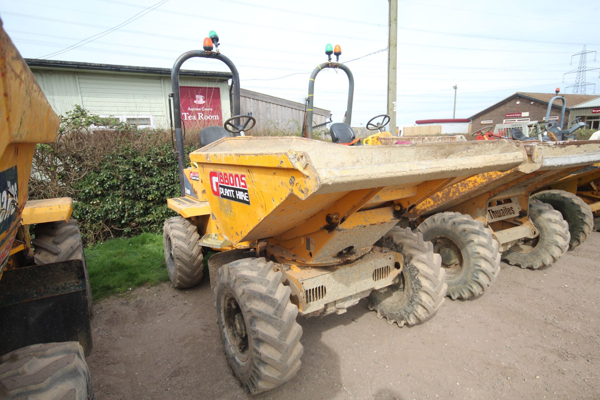 Thwaites 3T 4WD swivel tip dumper. 2014. 996 hours. Serial number SLCM573Z1409C9704. 11.5/80-15.3 - Image 2 of 34