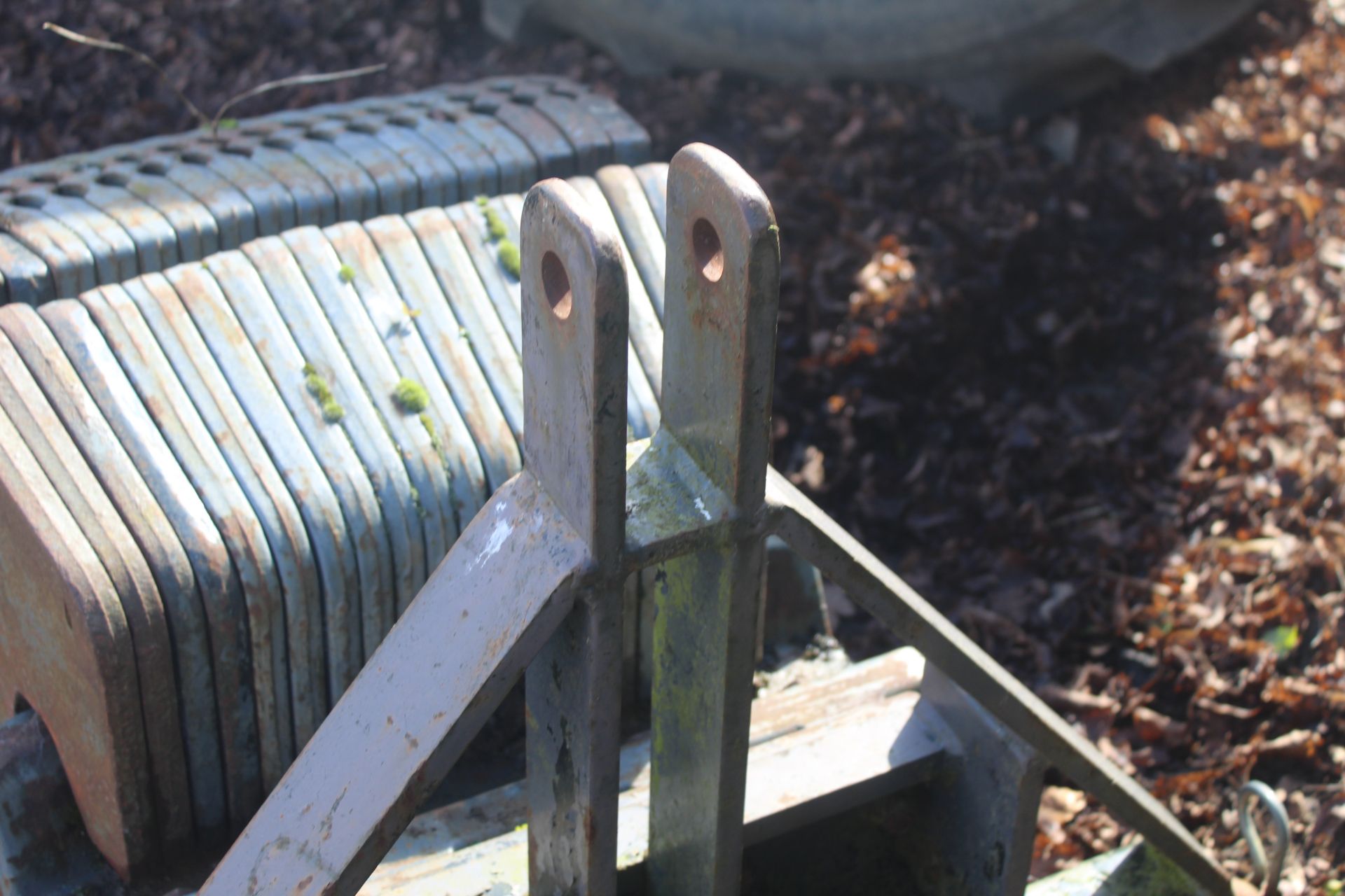 New Holland front weights on linkage frame. From a local Deceased estate. - Image 8 of 10