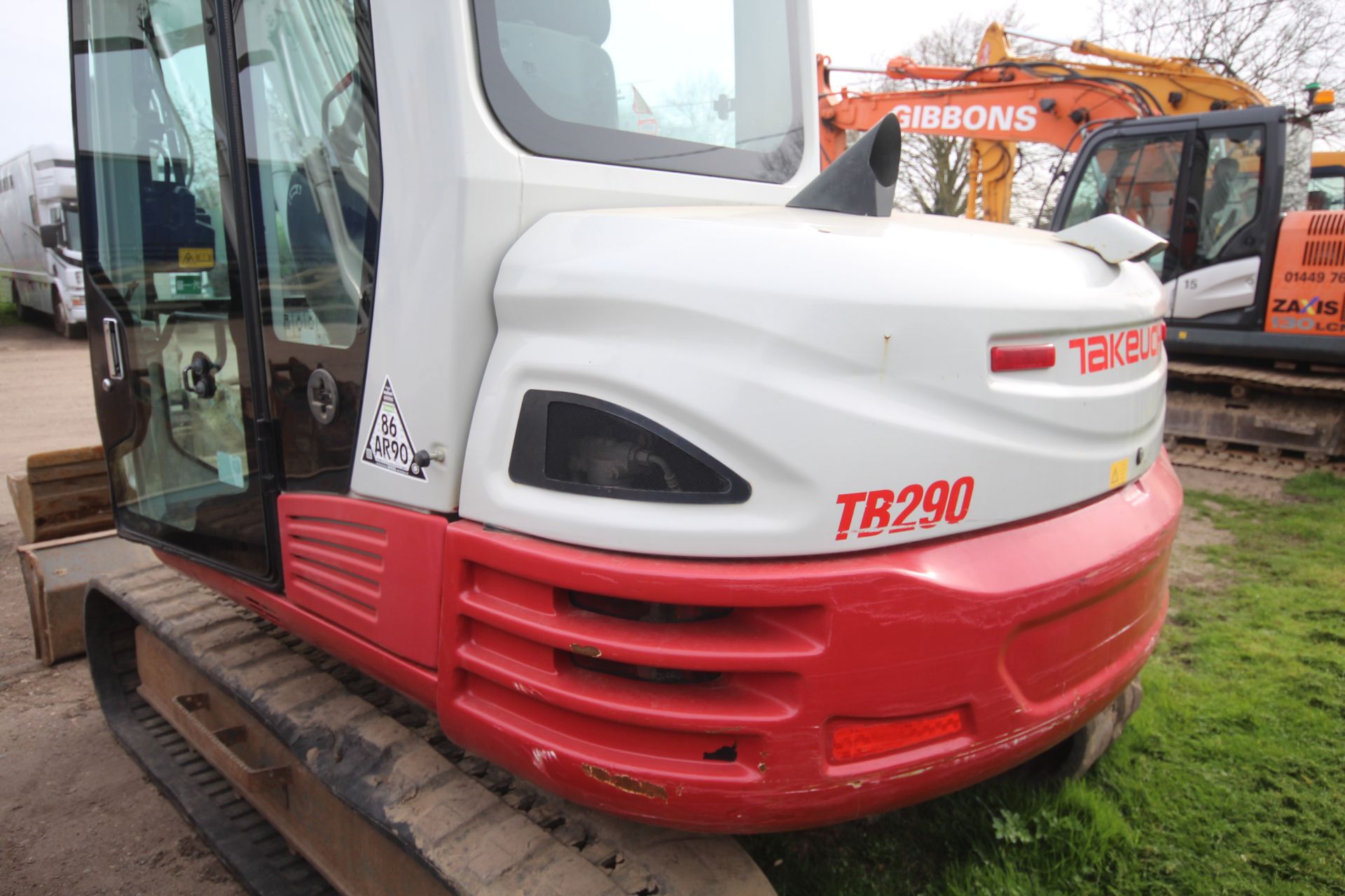 Takeuchi TB290 9T rubber track excavator. 2018. 5,096 hours. Serial number 190200950. With 4x - Image 28 of 68