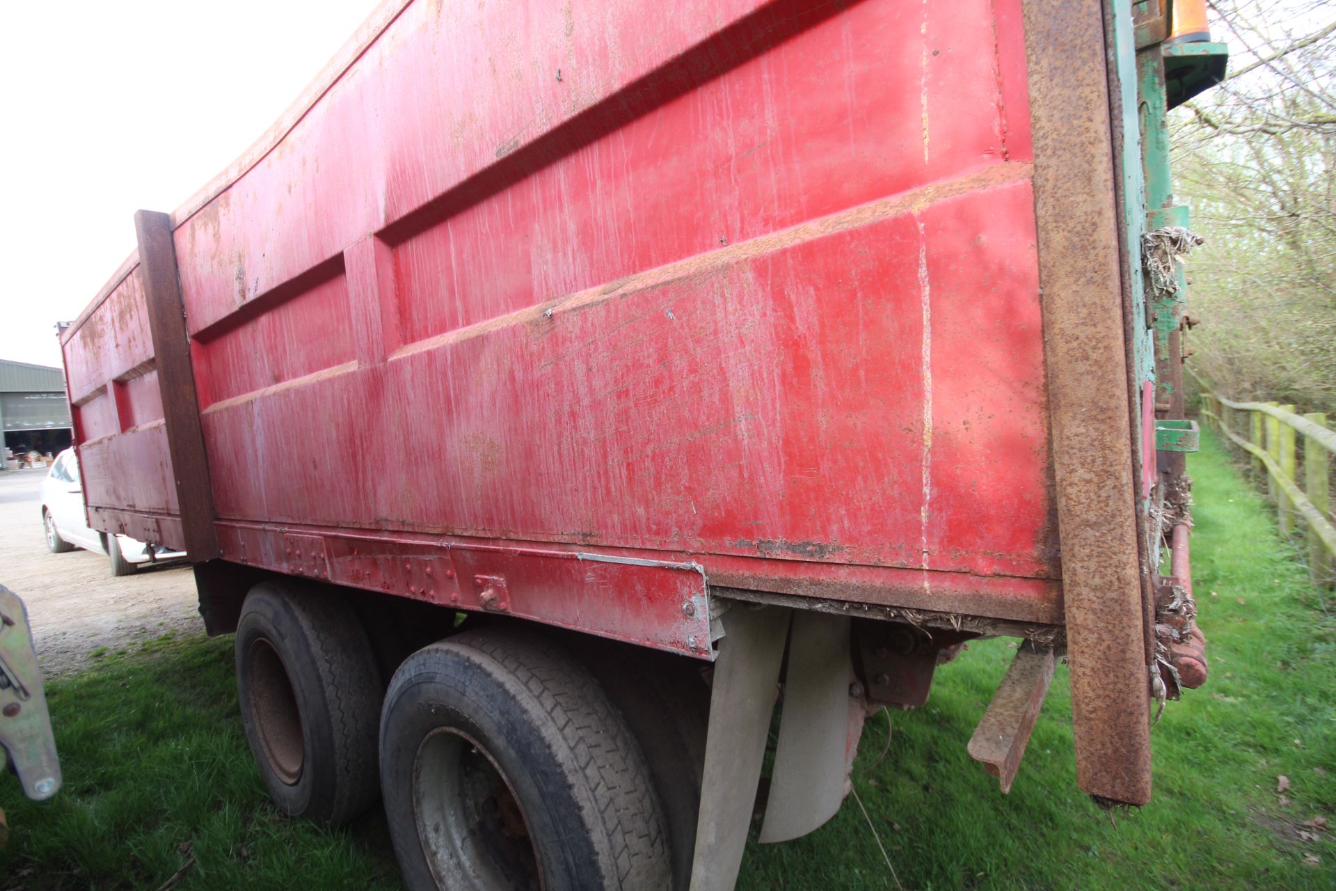 15T twin axle lorry conversion tipping trailer. V - Image 20 of 28