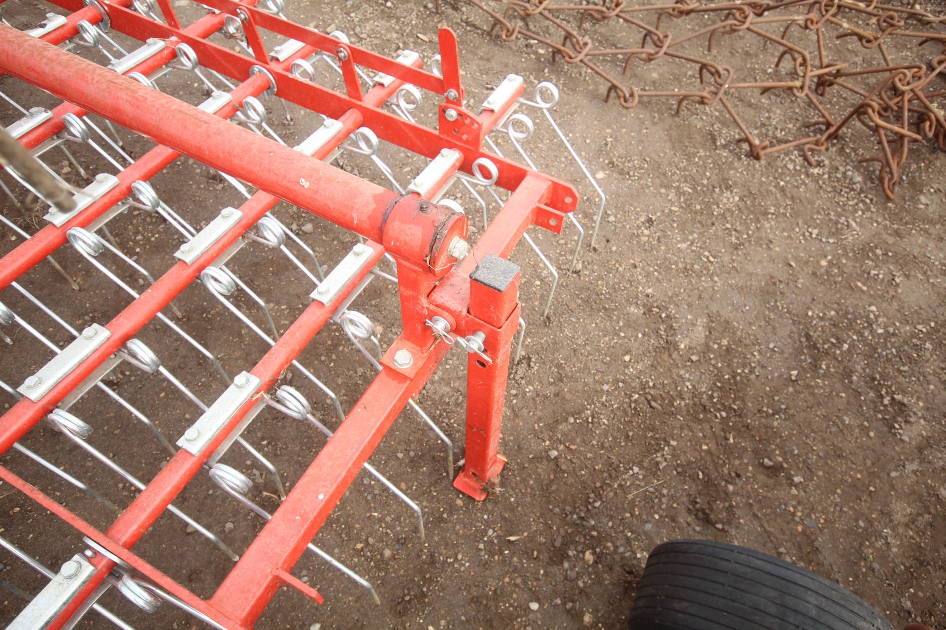 Jarmet 6m hydraulic folding grass harrow. - Image 11 of 16