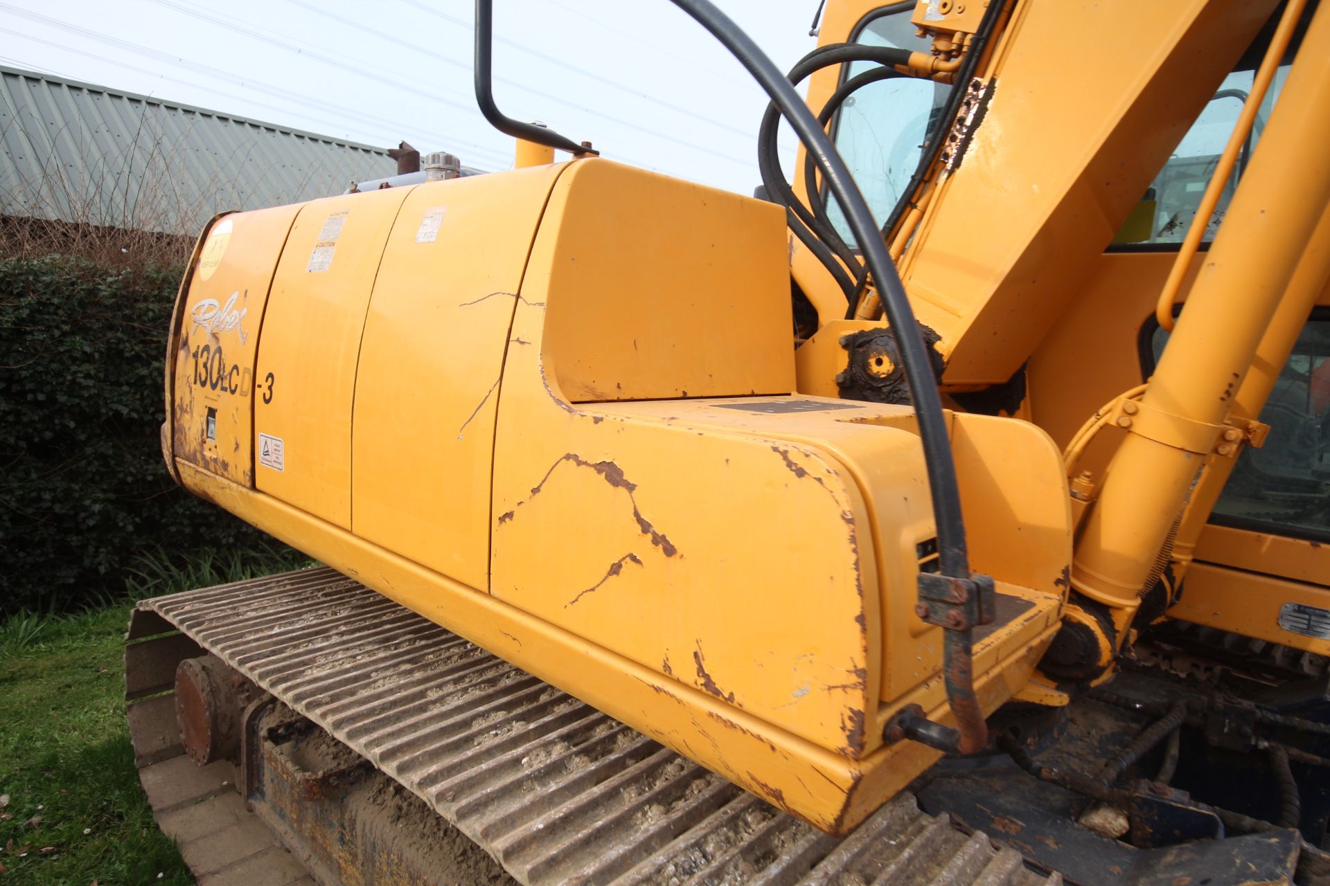 Hyundai Rolex 130 14T LCD-3 steel track excavator. Showing 4,963 hours. 20xx. With two buckets, twin - Image 22 of 70