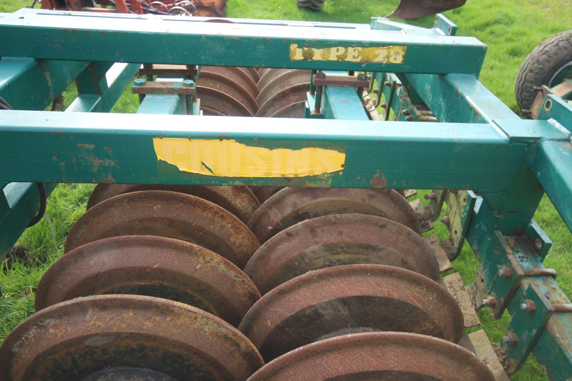 Cousins Type 28 3.4m trailed double press. With DD style rings and leading tines. From a local - Image 16 of 31