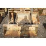 4x excavator buckets. To include 12in, 36in, 18in and 58in grading. For sale on behalf of the