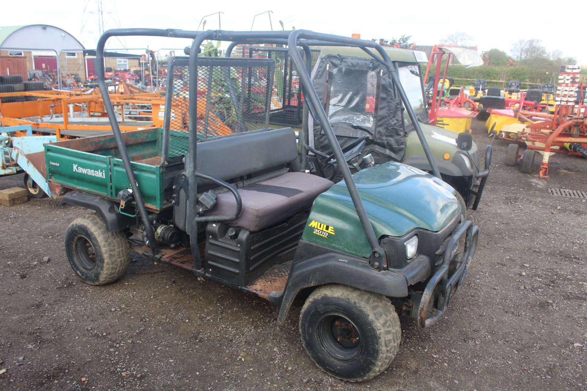 Kawasaki 2010 Mule. 2007. 2,408 hours. Key held. V - Image 2 of 45