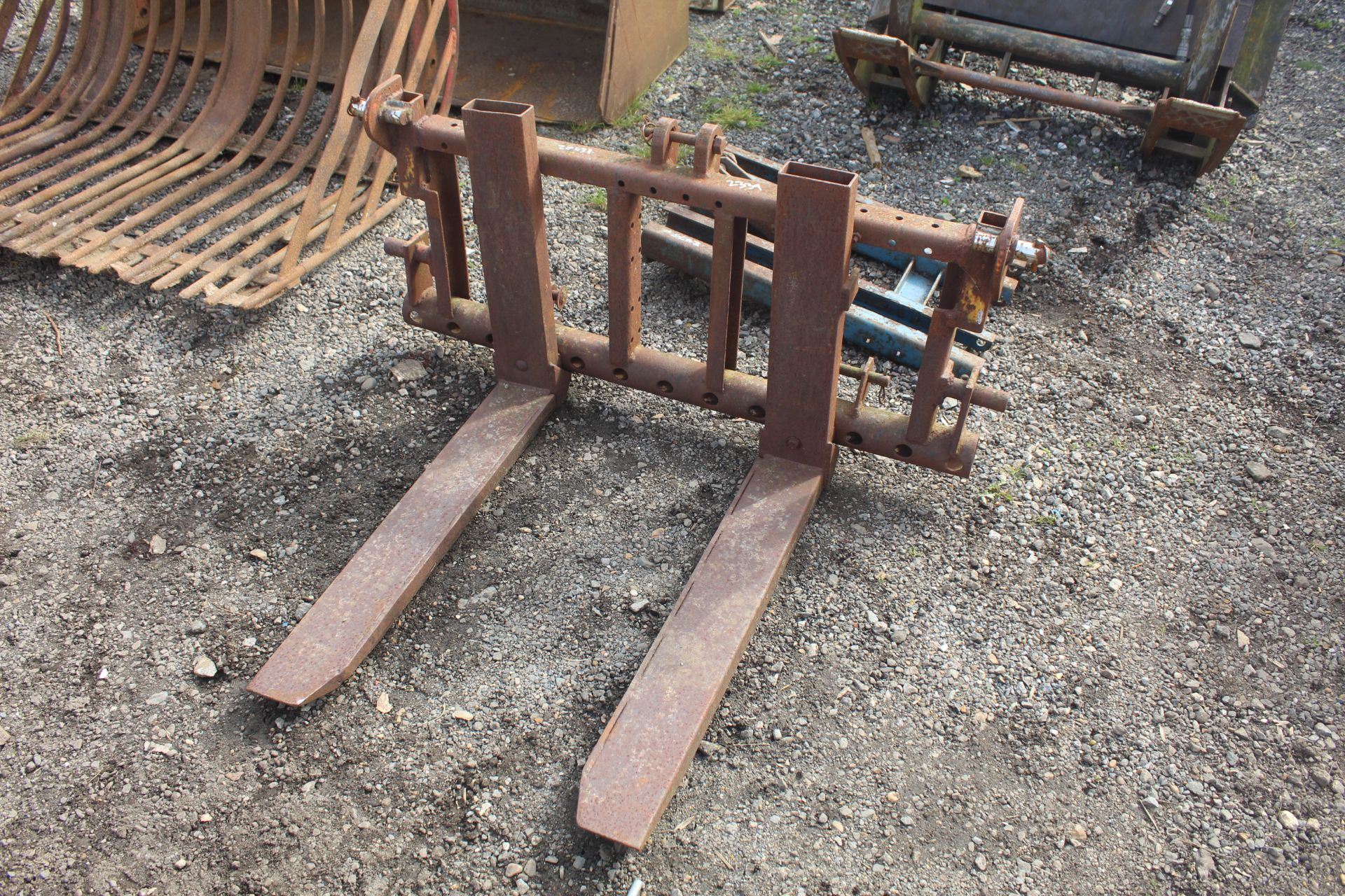 Pallet tines for Massey Ferguson 80 loader.