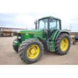 John Deere 6900 4WD tractor. Registration R952 LEL. Date of first registration 01/08/1997. 11,230