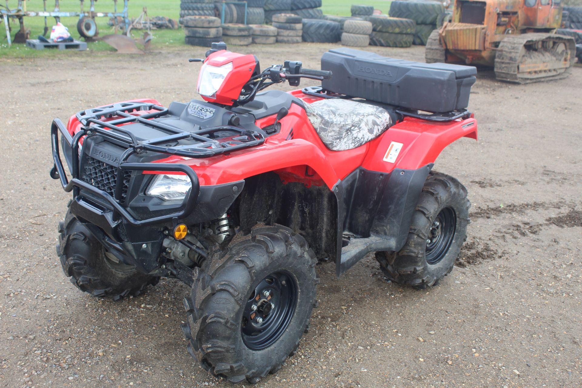 Honda TRX 500 Automatic DCT 4WD quad bike. Registration AU65 FSS. Date of first registration 01/11/