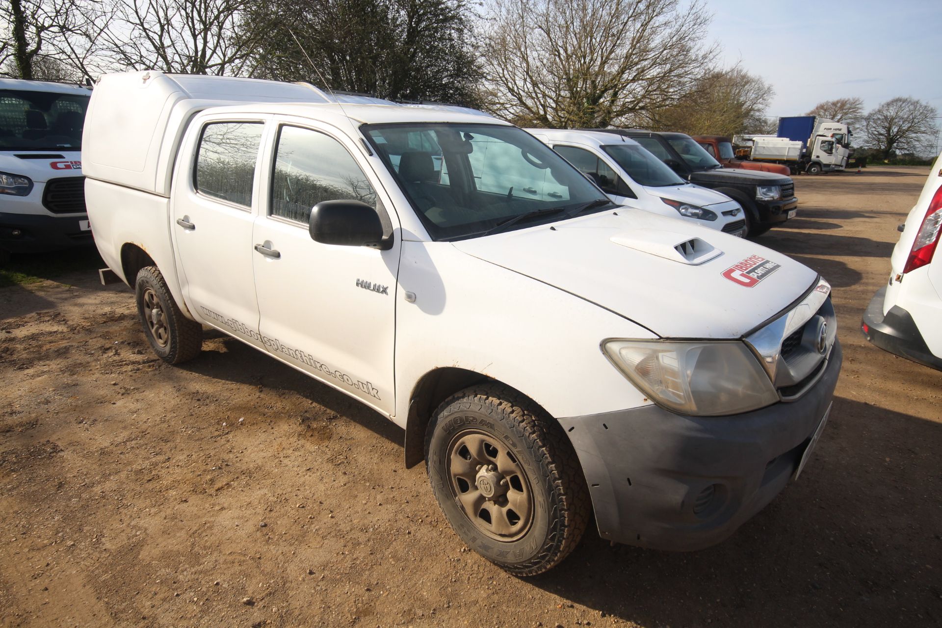 Toyota Hilux 2.5L diesel manual double cab pick-up. Registration FD11 UHA. Date of first