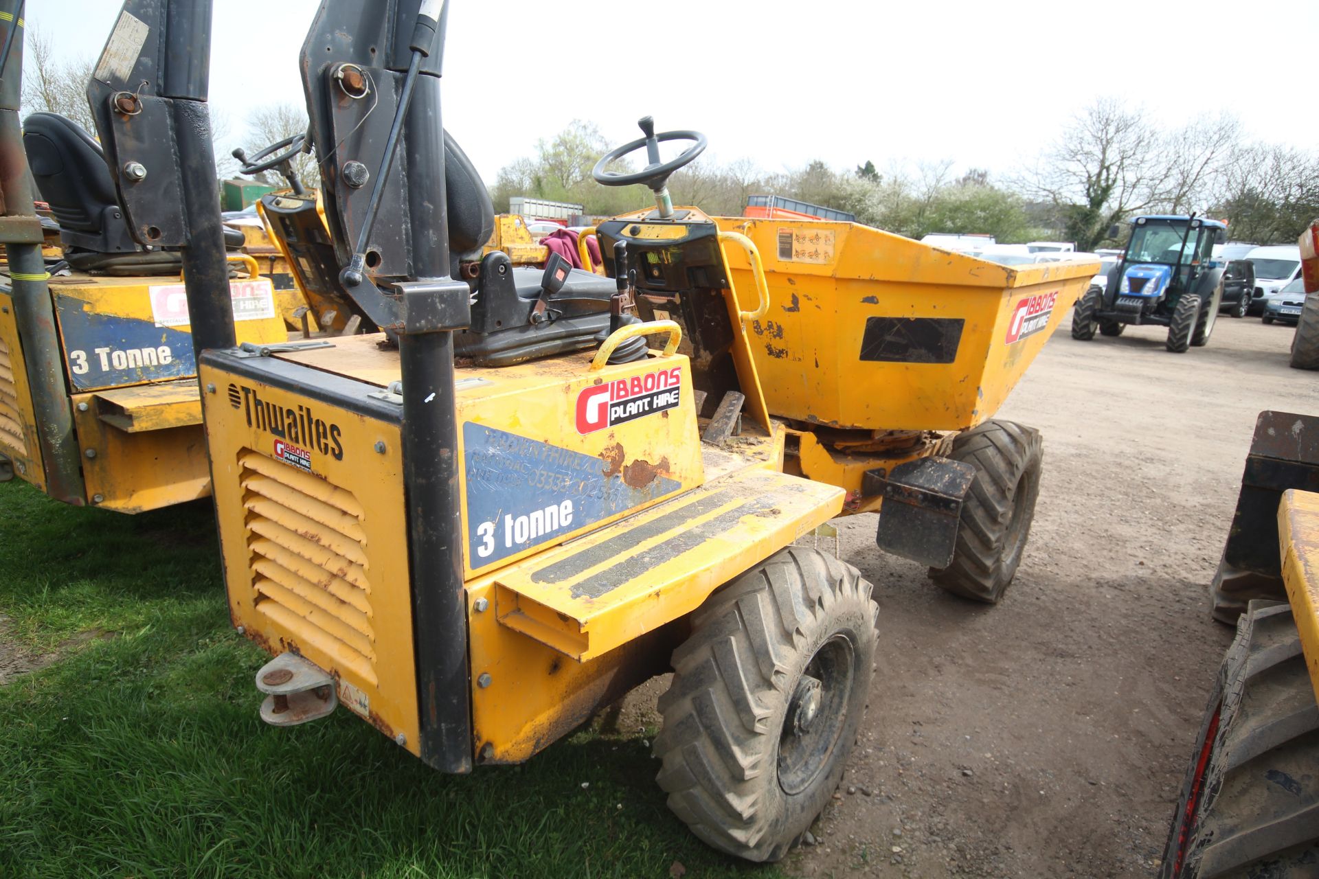 Thwaites 3T 4WD swivel tip dumper. 2014. 996 hours. Serial number SLCM573Z1409C9704. 11.5/80-15.3 - Image 3 of 34