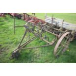 Ransomes 9 tine trailed cultivator. V