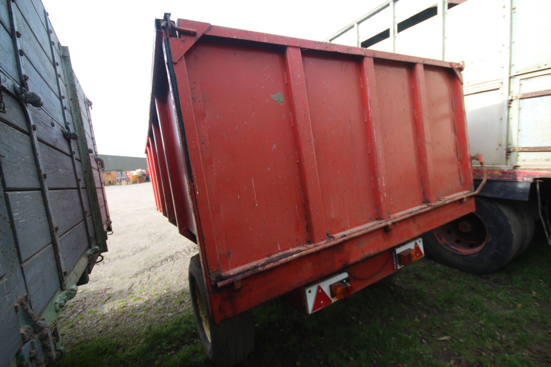 Massey Ferguson/ Weeks 6T single axle tipping trailer. From a local Deceased estate. - Image 4 of 27