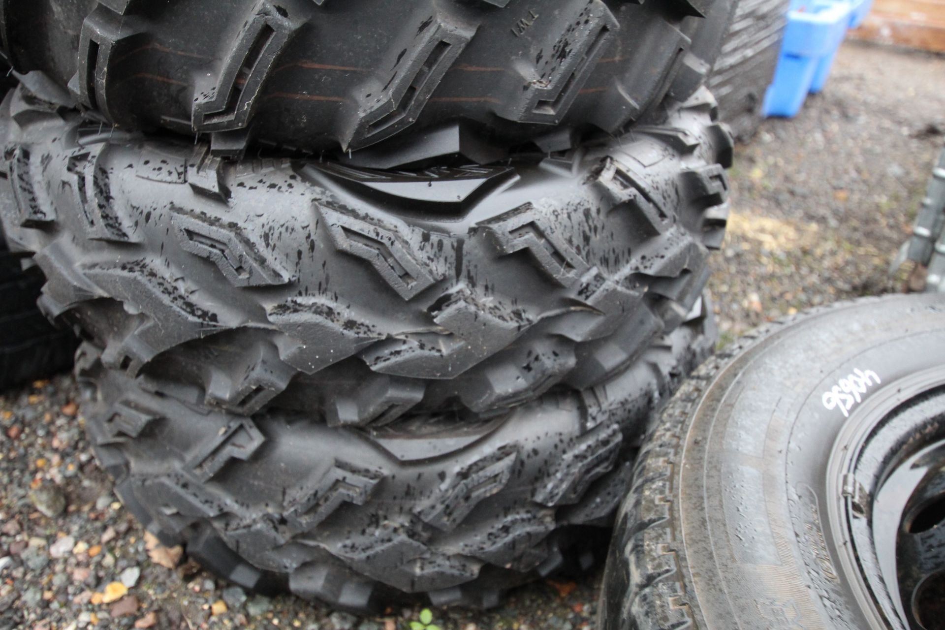 Set of four AT25x10-12 quad bike tyres. V - Image 5 of 5