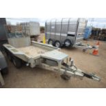 Ifor Williams GX84 8ft x 4ft twin axle plant trailer. With full width ramp. For sale on behalf of