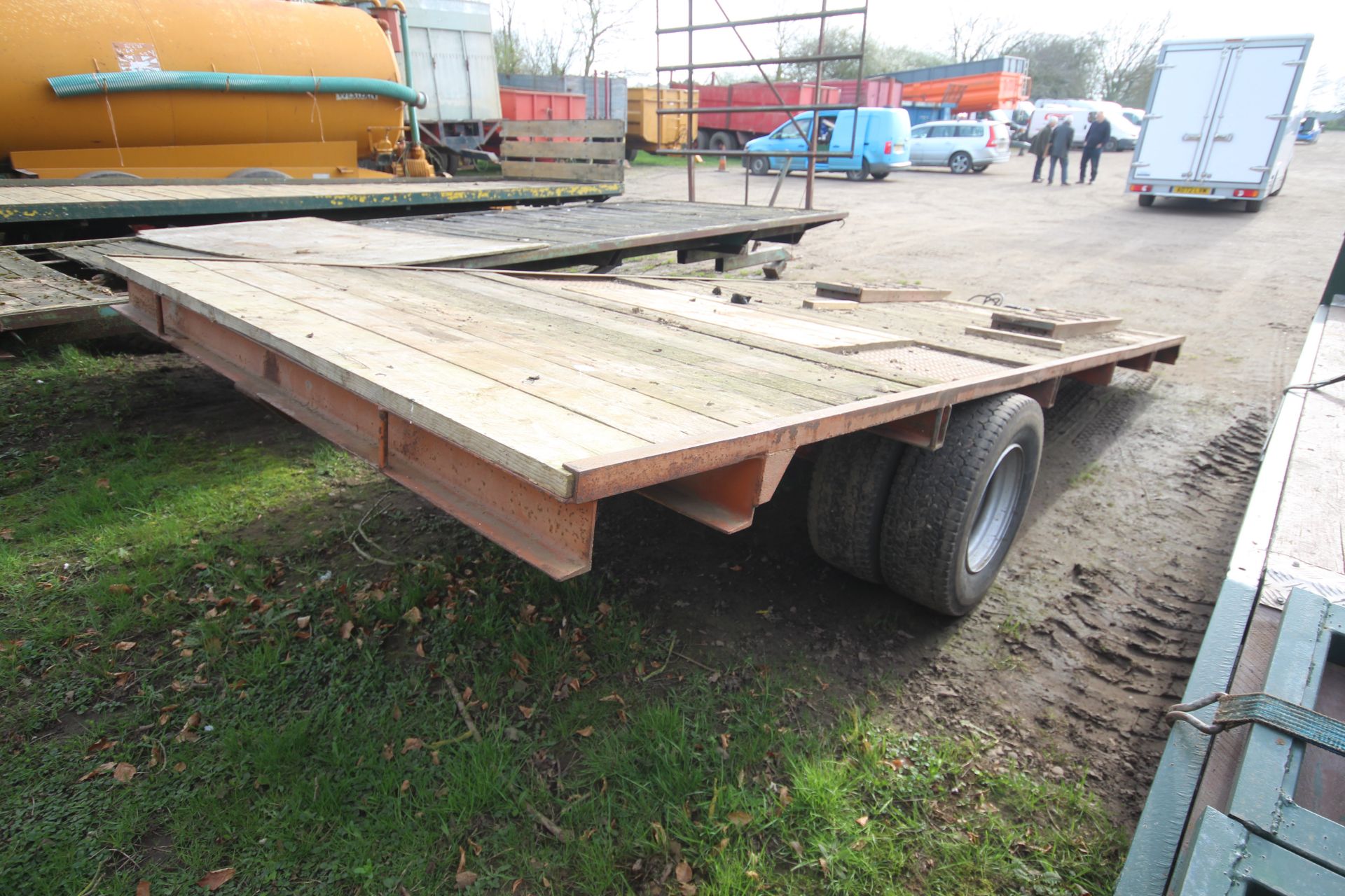 Brian Legg 8T single axle low loader. With lights, hydraulic brakes and ramps. - Image 3 of 15