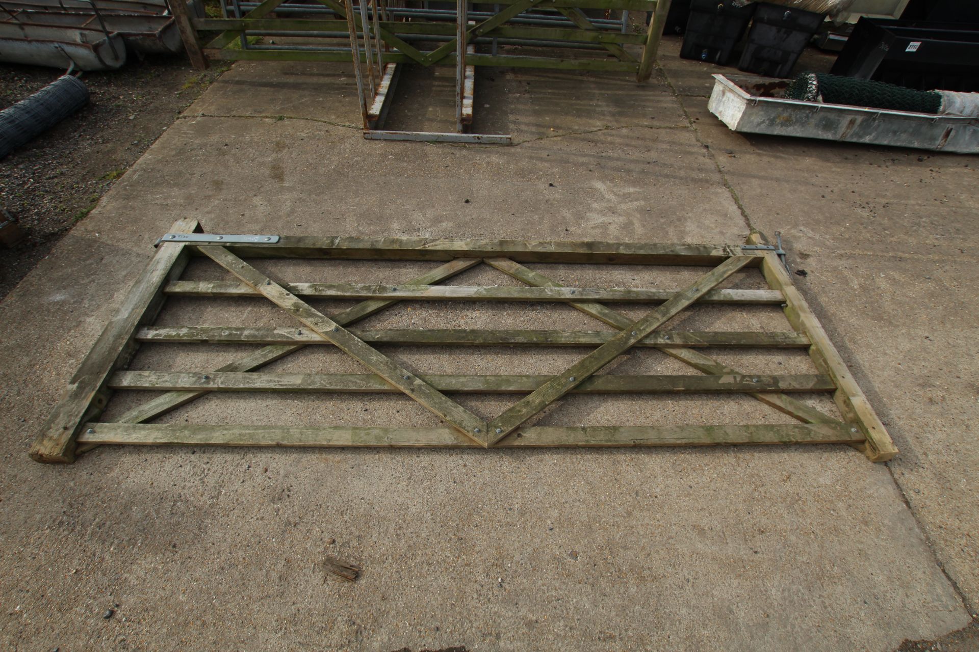 3m wooden gate.