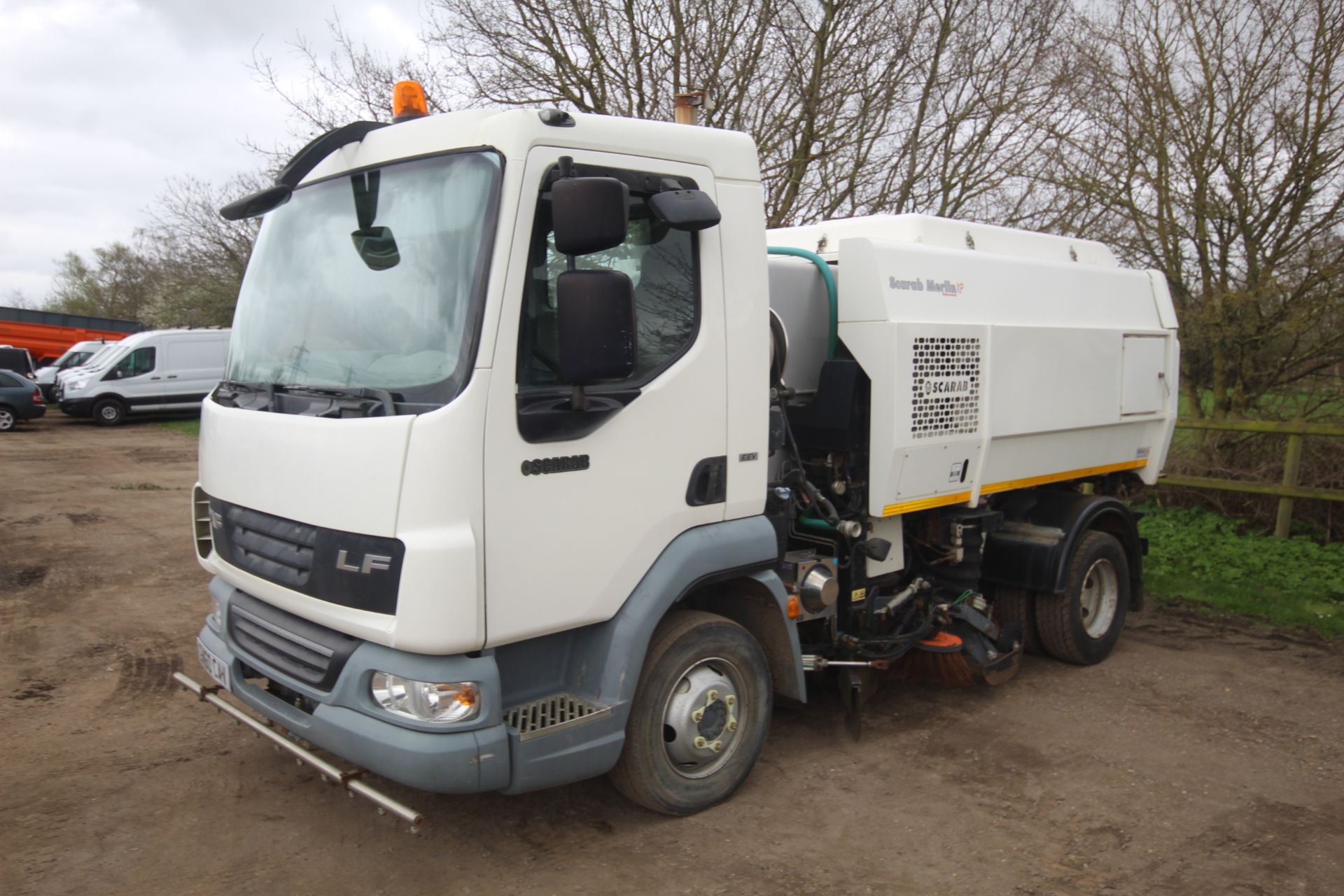 Leyland DAF FA LF45.160 7.5T LHD 4x2 sweeper. Registration CN60 CAV. Date of first registration 12/