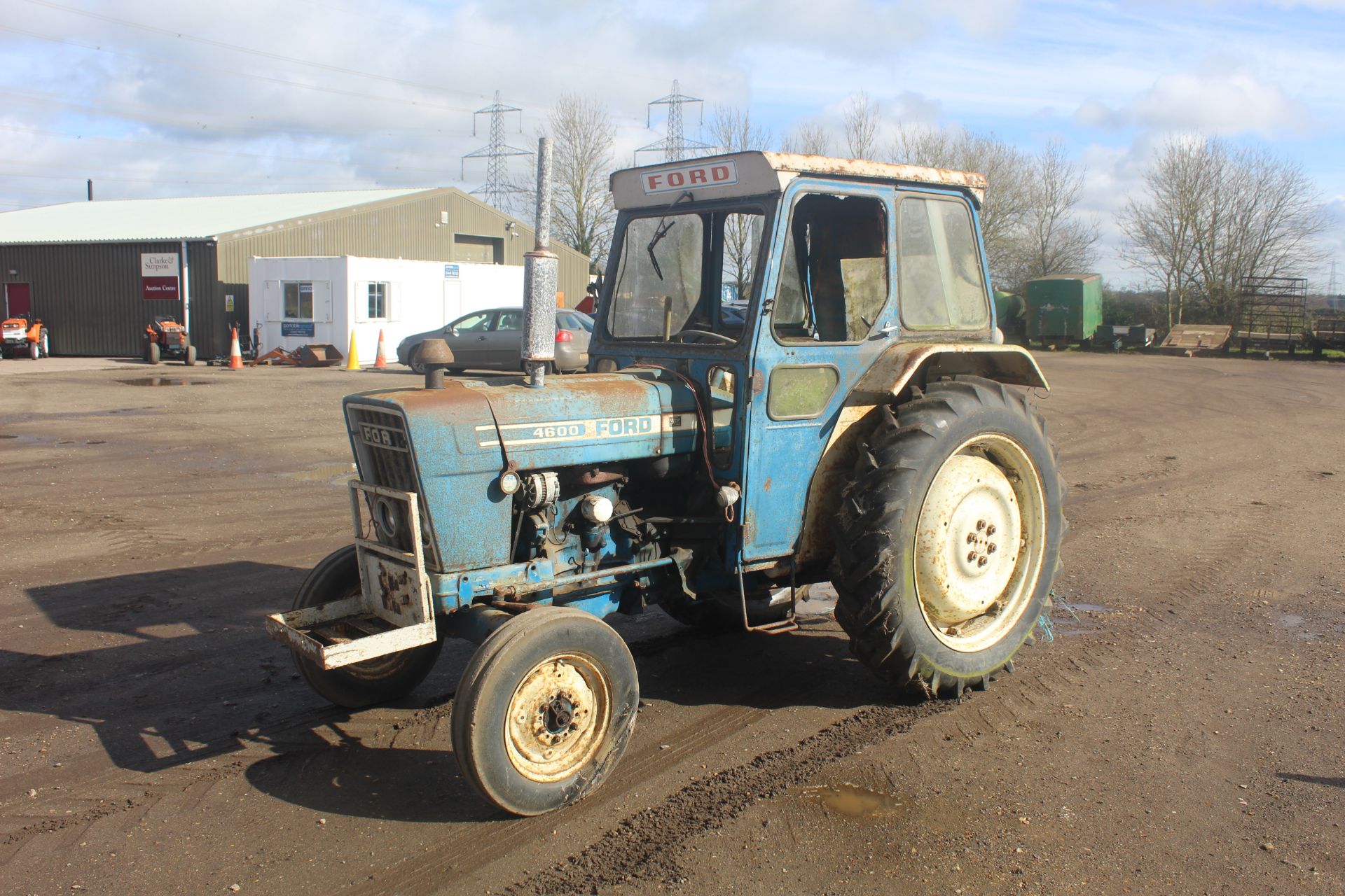 Ford 4600 2WD tractor. Registration MPV 963P. Date of first registration 01/03/1976. Serial number