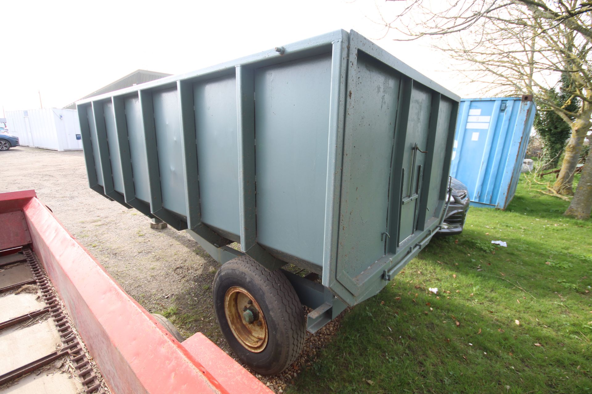 4T single axle tipping trailer. Recently refurbished. V - Image 4 of 18