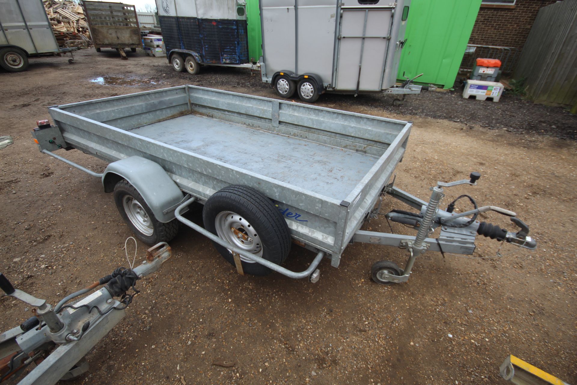 Lider 1T 10ft x 5ft 6in single axle tilt bed trailer. With brakes, bolt on sides, recent new tyres - Image 29 of 30