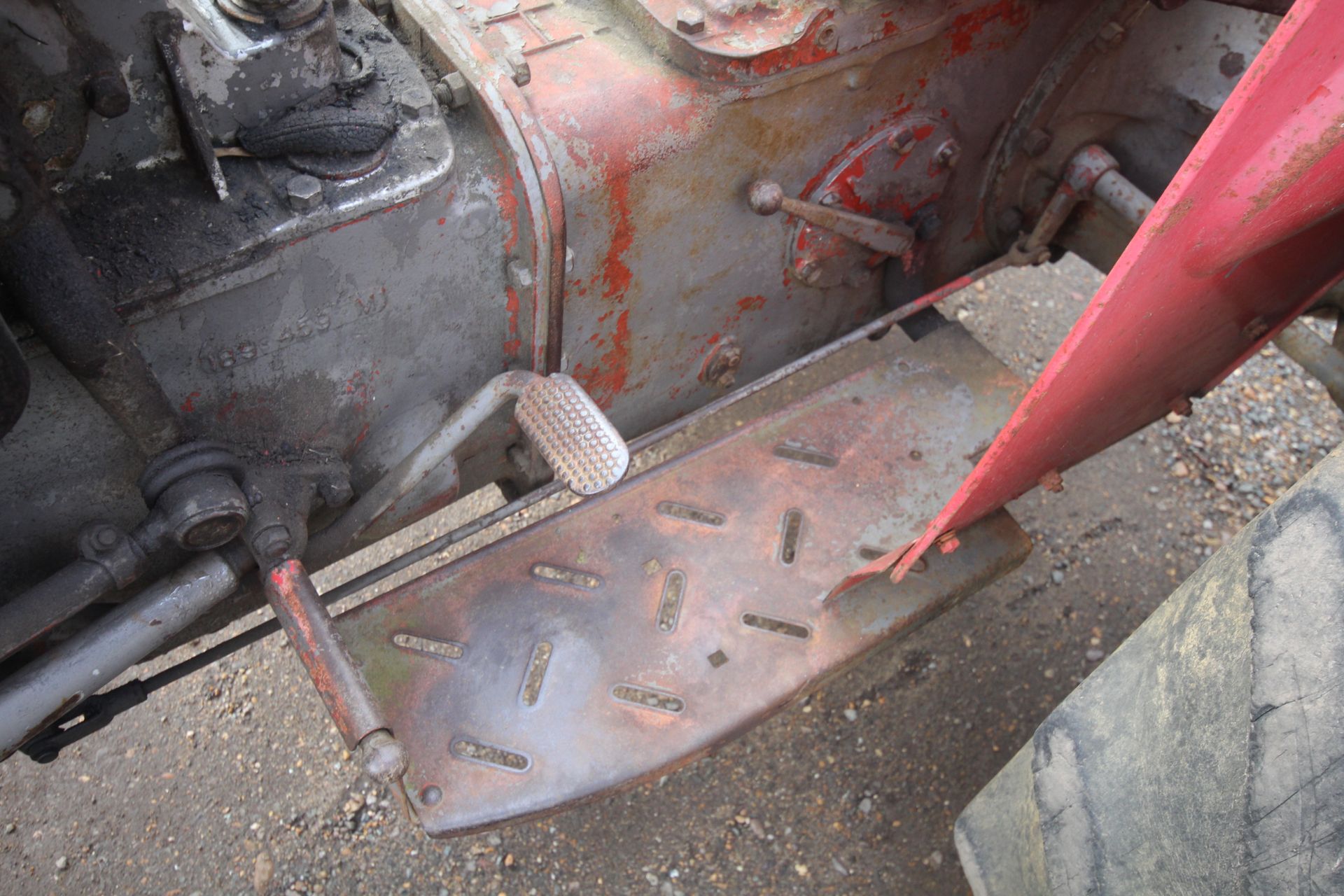 Massey Ferguson 35X 2WD tractor. 1963. Serial number SNMY313859. 11-28 rear wheels and tyres. - Image 13 of 43