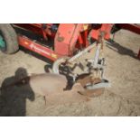 Ferguson 16-AE-28 single furrow plough. Badged. Complete with disc and skimmer.