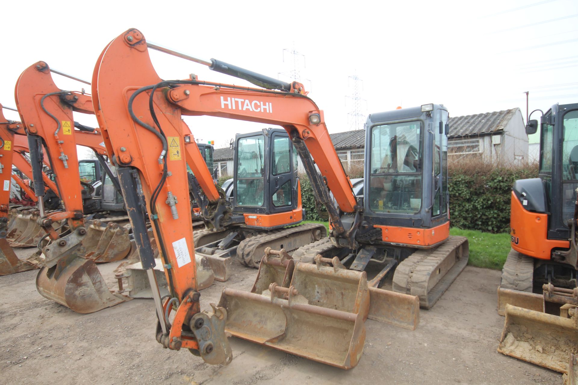 Hitachi Z-Axis 52U-3 CLR 5T rubber track excavator. 2013. 5,066 hours. Serial number HCM - Image 2 of 71
